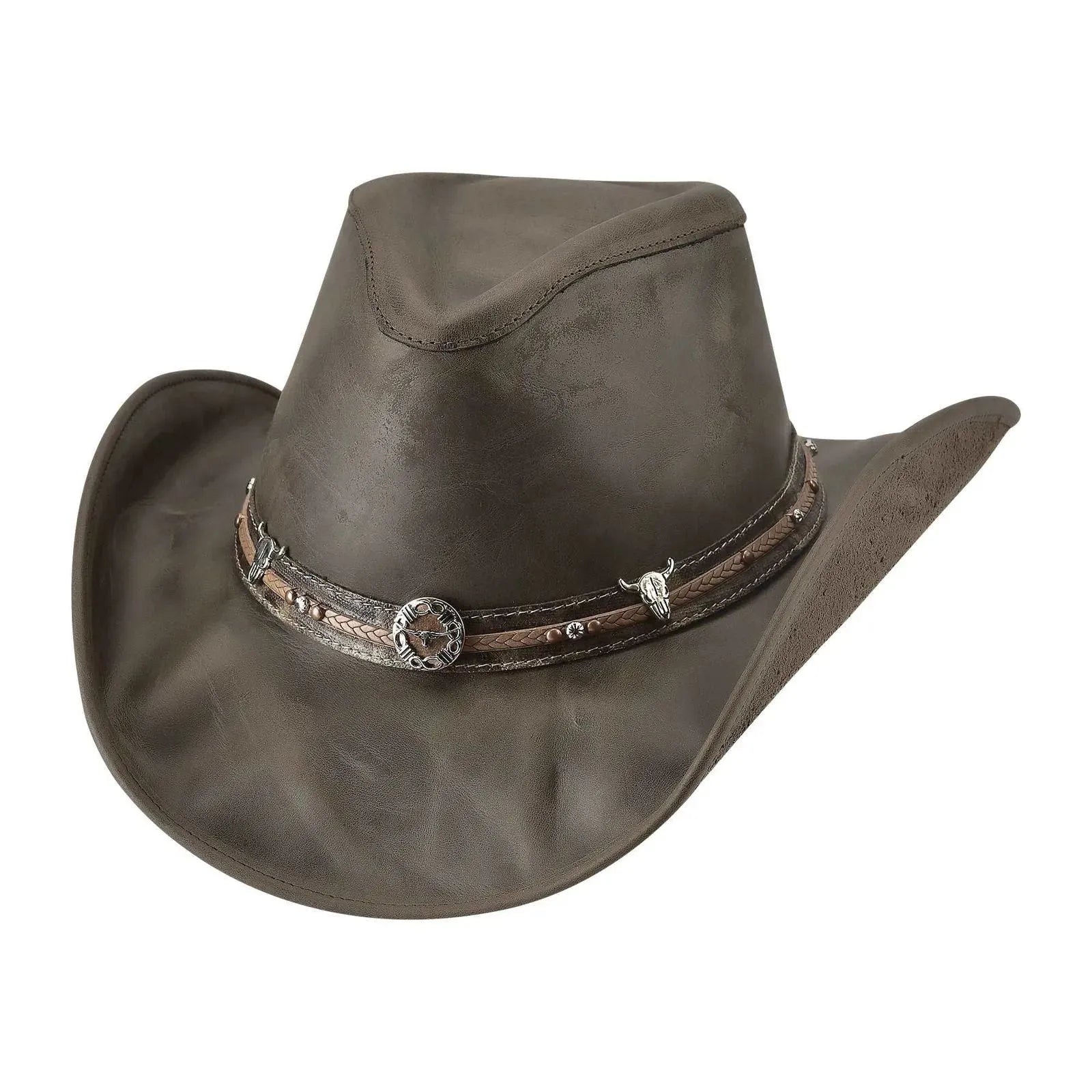 Bullhide Blazing A Trail Genuine Leather Cowboy Hat - Western Style, Durable & Comfortable for Rodeo, Ranch Work, and Outdoor Adventures