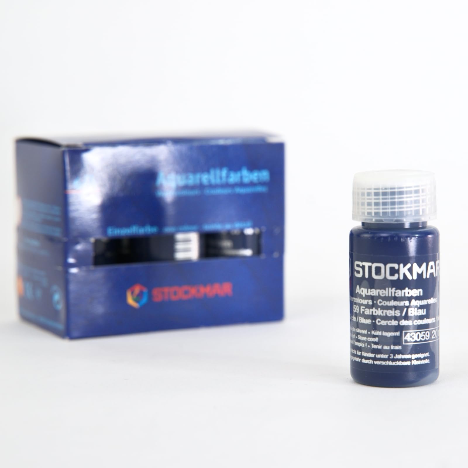 Stockmar Professional Watercolor Paint - 20ml Blue, Non-Toxic & Vibrant for Artists, Students | Perfect for Watercolor Painting, Calligraphy & Art Projects