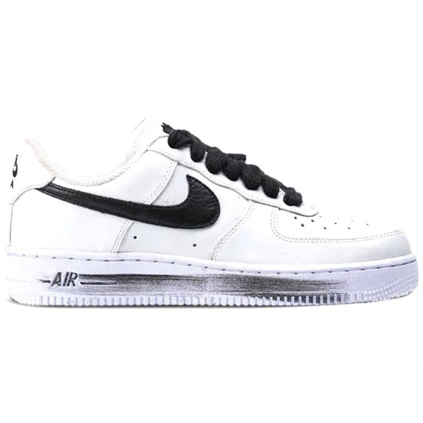Nike Air Force 1 Low Paranoise G Dragon White Black Sneakers - Limited Edition Men's Basketball Shoes for Streetwear & Casual Fashion