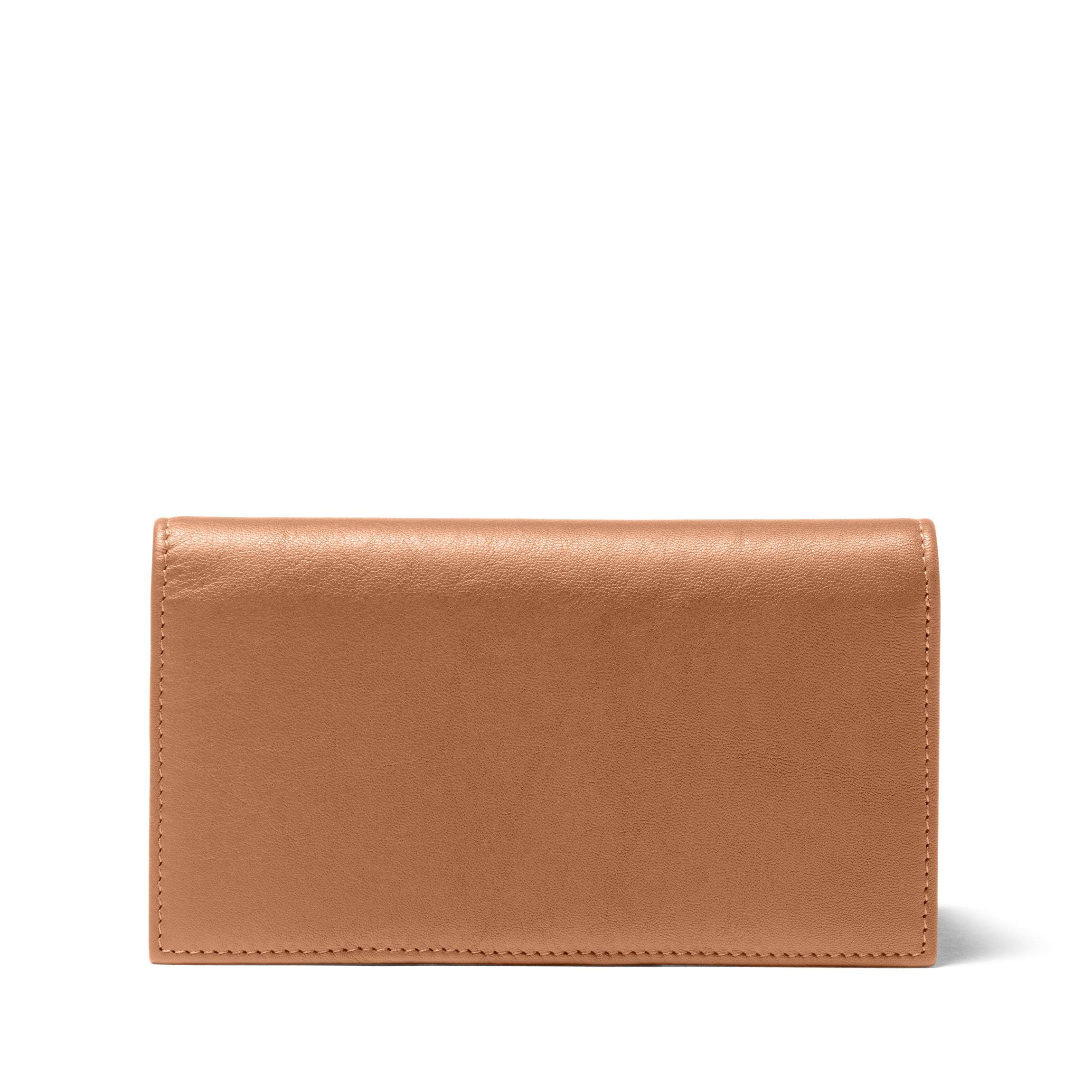 Premium Leather Checkbook Cover with Dividers - Cognac Brown for Organizing Checks & Receipts | Ideal for Business, Personal Finance & Banking