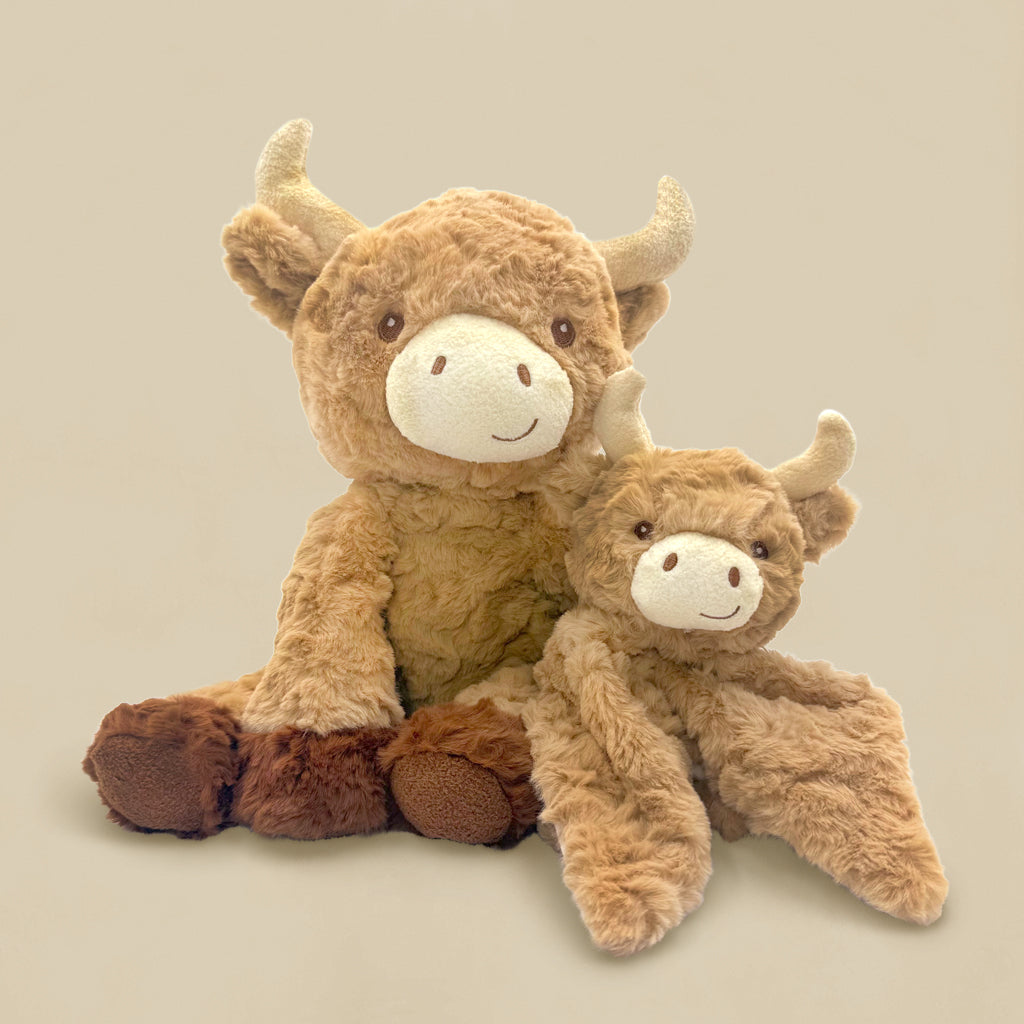 Adorable Harriet Highland Cow Plush Toy & Comfort Blanket Gift Set - Perfect for Babies, Kids & Nursery Decor