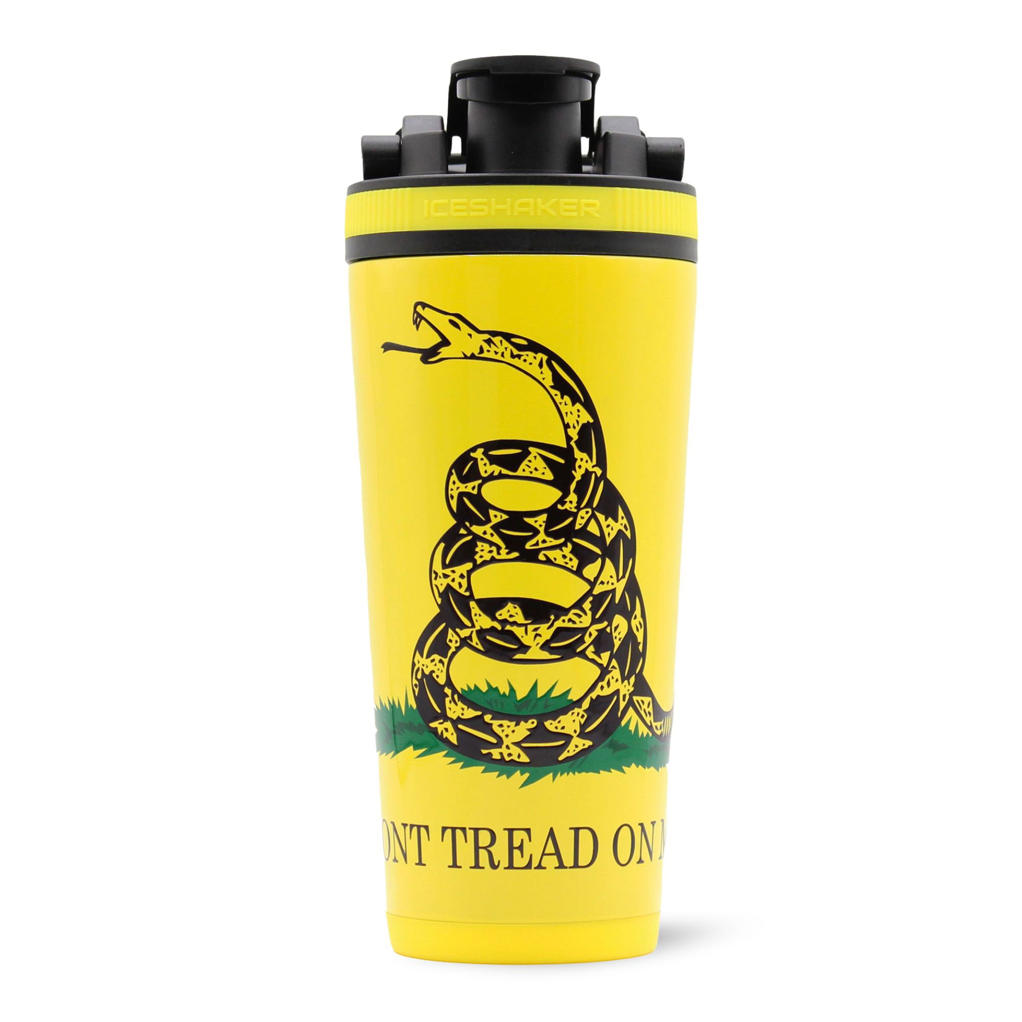 26oz Insulated Stainless Steel Ice Shaker Bottle - Don't Tread On Me - Perfect for Gym, Workouts & Outdoor Activities