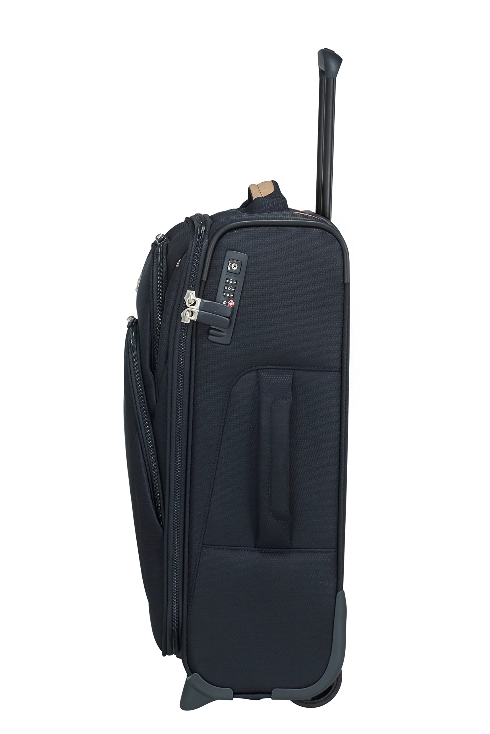 Samsonite Eco Blue Carry-On Luggage 55cm - Lightweight Hardshell Suitcase for Air Travel, Compact Spinner Cabin Bag with 4 Wheels, Perfect for Business Trips & Weekend Getaways
