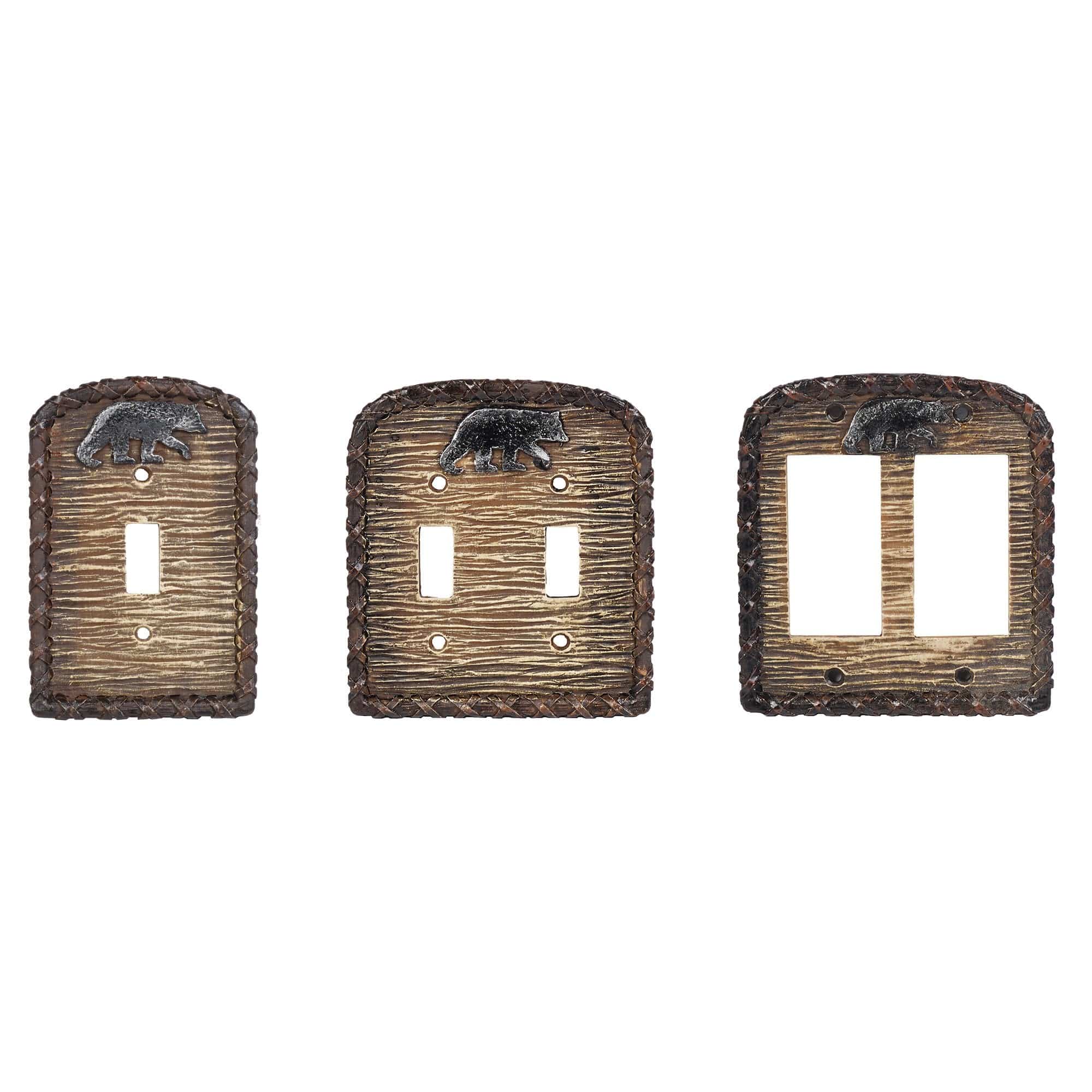 Bear Single Switch Wall Plate Cover - White, Standard Size, Easy Installation - Perfect for Home, Office, and Commercial Use