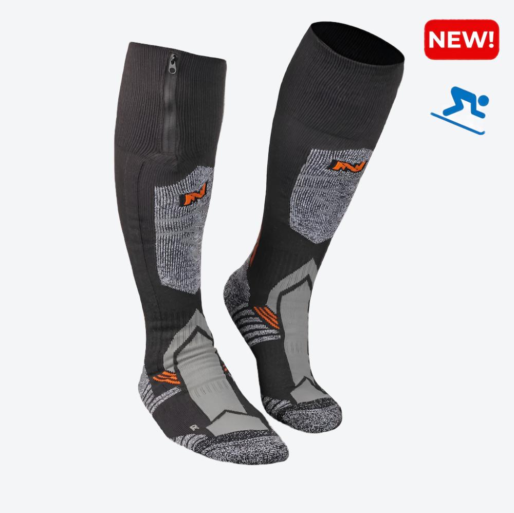 Pro Compression Heated Ski Socks for Men & Women - Thermal Winter Socks for Skiing, Snowboarding & Cold Weather Outdoor Activities