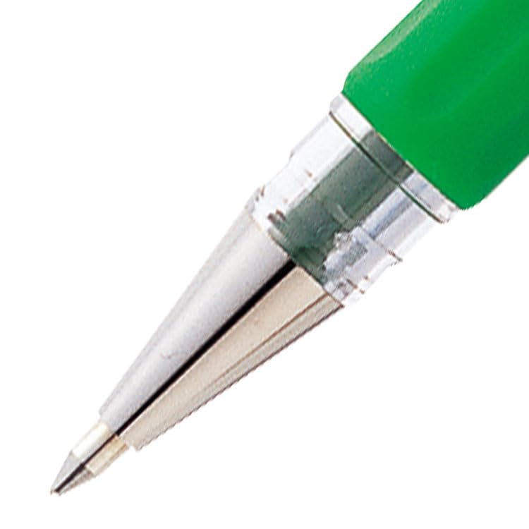Pentel 0.6mm Hybrid Gel Pen with Comfort Grip - Vivid Green Ink for Smooth Writing - Ideal for Office, School & Art Projects