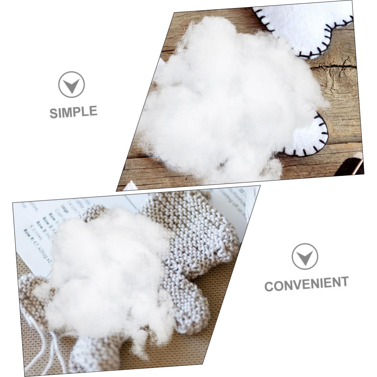EXCEART 1lb Premium Polyester Fiber Stuffing - Soft Stuffed Animal Toy Filler, Bulk Pillow & Sofa Cushion Filling Material - Perfect for DIY Crafts, Plush Toys, Home Decor & Furniture Repair