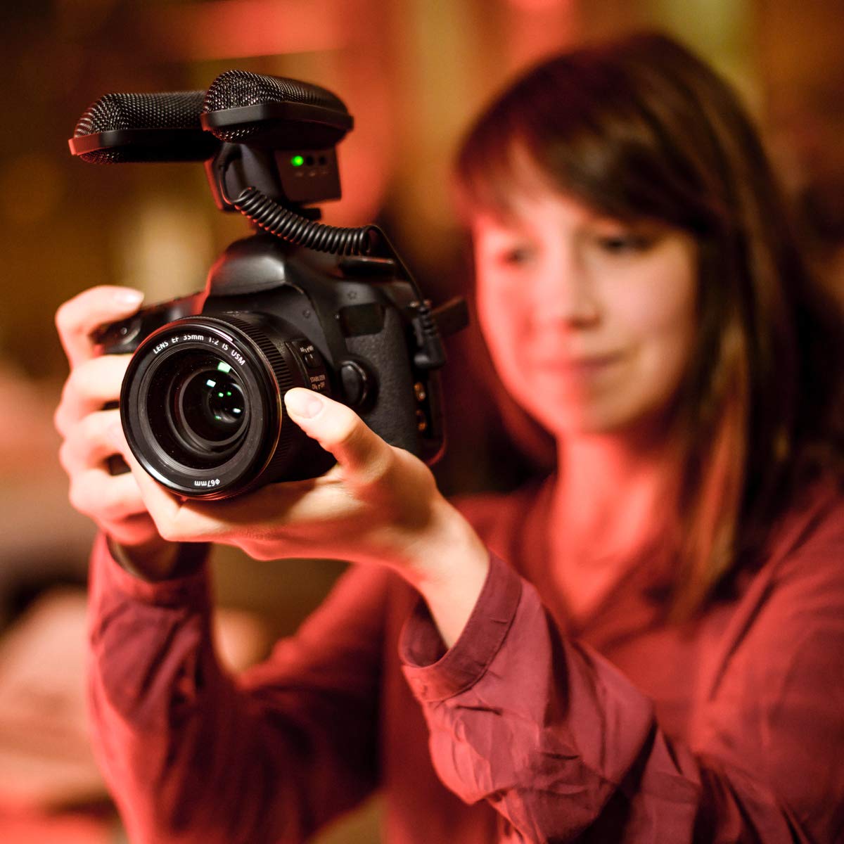 Sennheiser MKE 440 Compact Stereo Shotgun Microphone - 3.5mm Connector for DSLR Cameras & Video Recording - Professional Audio for Vlogging, Filmmaking & Content Creation (Black, Model 506258)