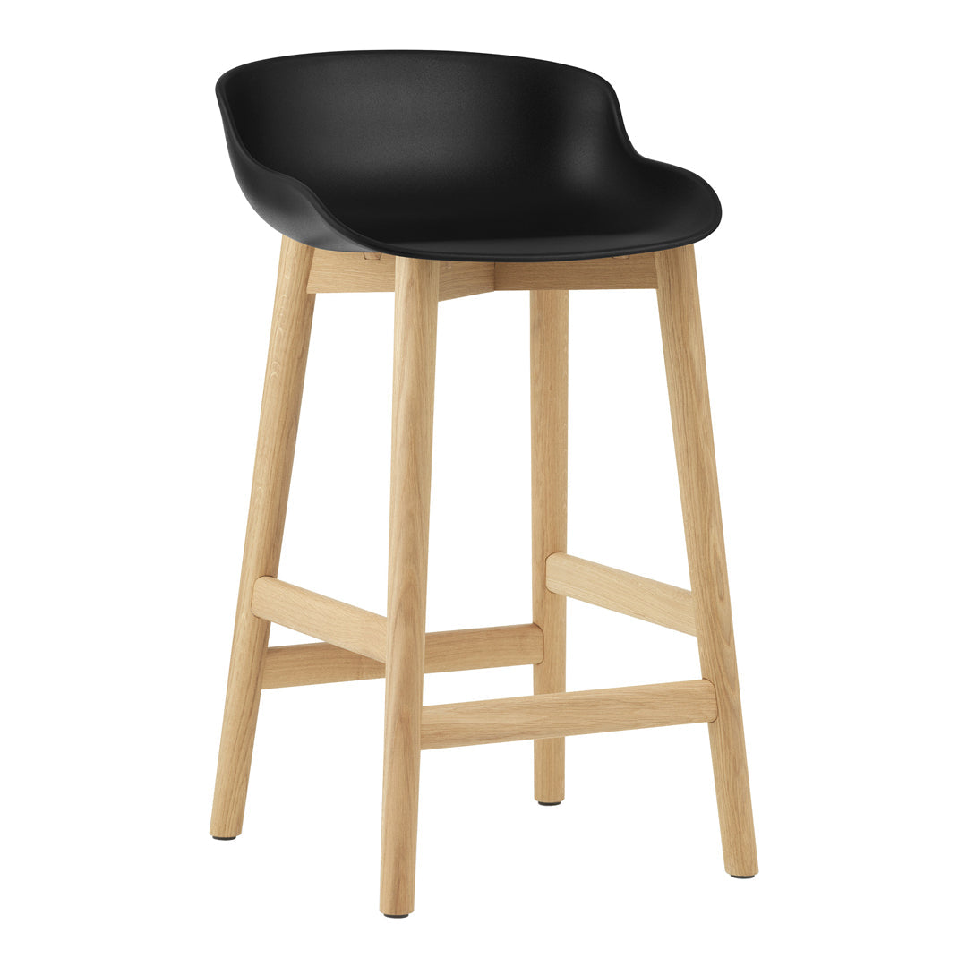 Modern Hyg Counter Stool with Wood Base - Perfect for Kitchen Islands, Bars & Small Spaces