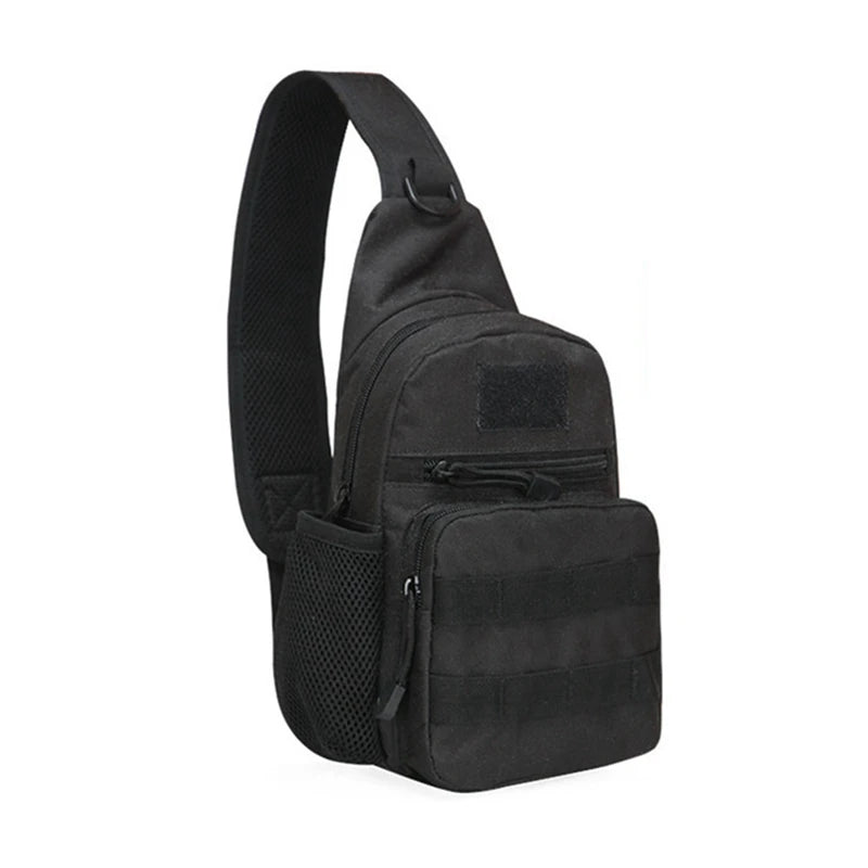Portable Hiking & Travel Sling Shoulder Bag - MOLLE Chest Pack for Men - Outdoor Sports Bottle Pouch - Camping Hunting Fishing Backpack - Perfect for Hiking, Travel & Outdoor Adventures