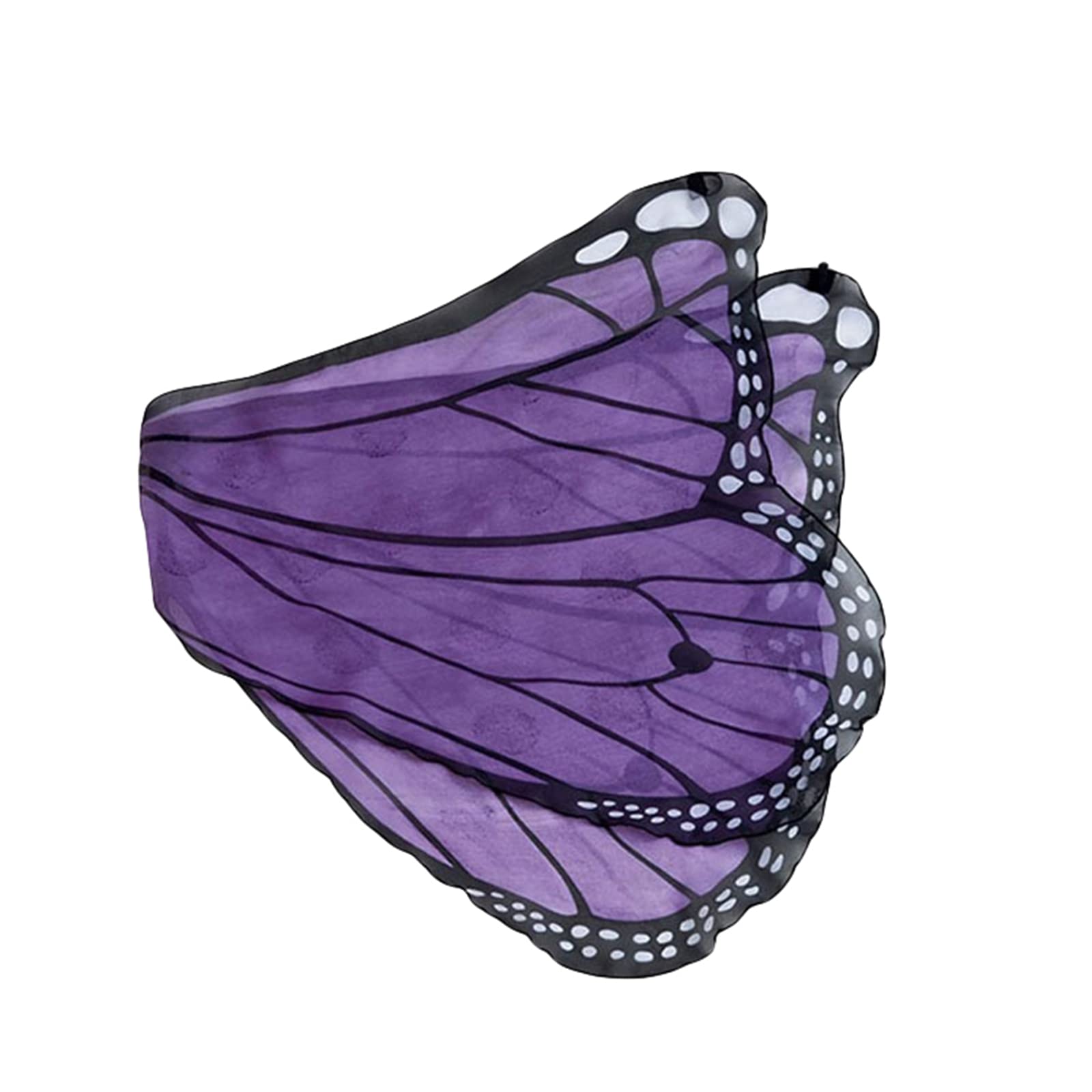 Girls Monarch Butterfly Wings Shawl - Soft Fabric Fairy Cape for Halloween Costume, Cosplay & Dress Up - Perfect for Kids Party Favors, Gifts & Photo Props (Ideal for Halloween Parties, Fairy Themed Events & Dress Up Play)