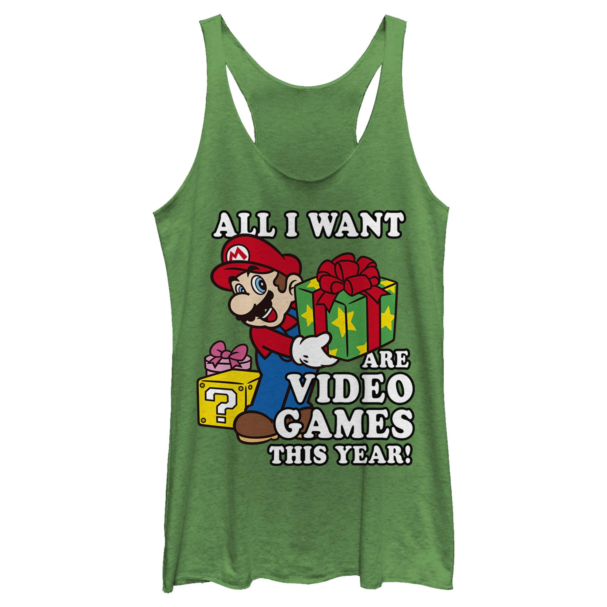 Nintendo Video Games Women's Racerback Tank Top - Breathable & Comfortable Gamer Shirt for Casual Wear, Cosplay & Gaming Events