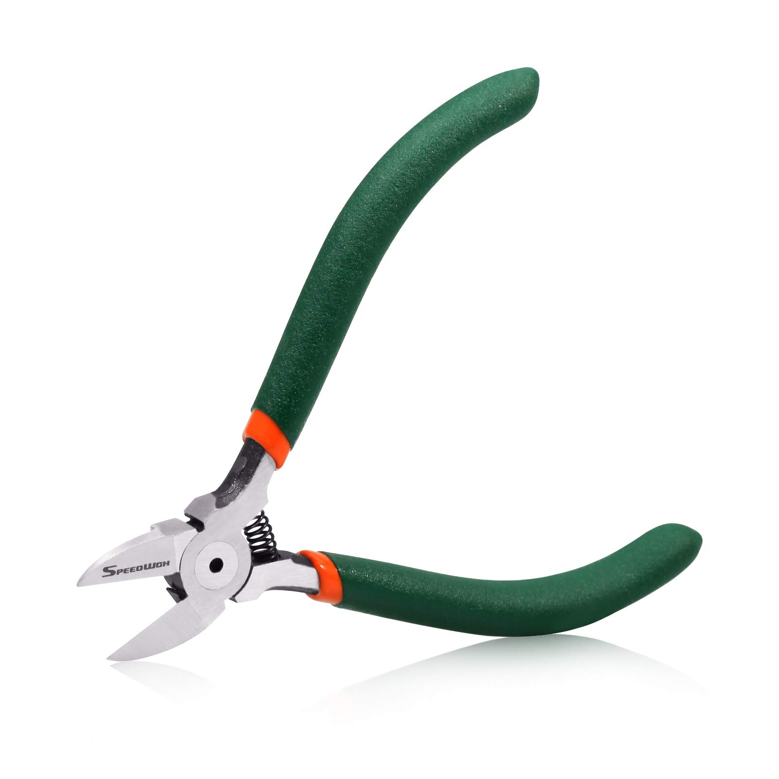 SPEEDWOX 6 Inch Precision Wire Flush Cutters - Spring-Loaded Side Cutting Pliers for Electronics, Jewelry Making, DIY Crafts & Clean Wire Cutting | Professional Hand Tool for Electricians, Hobbyists & Home Improvement