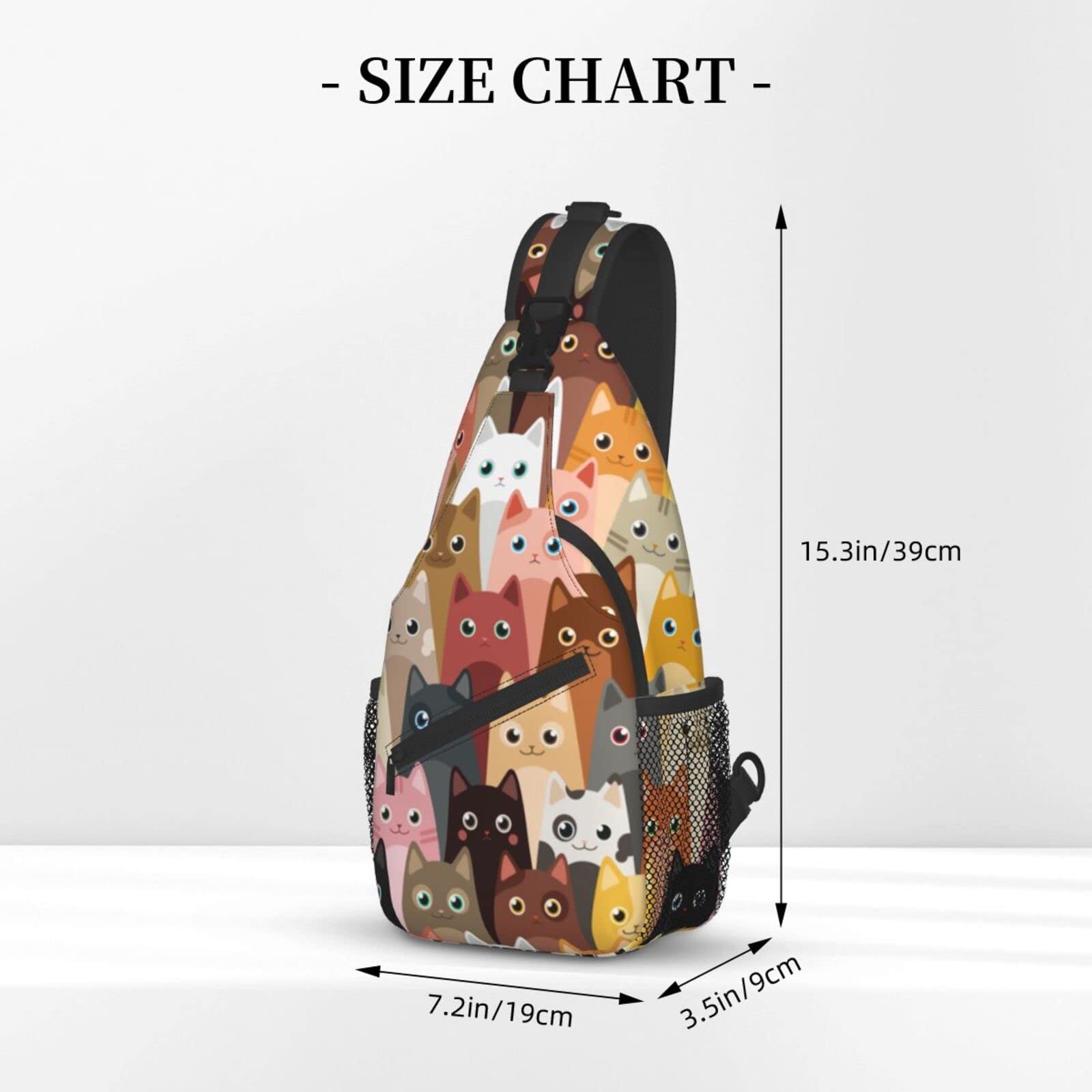 Unisex Sling Backpack for Travel & Hiking - Adjustable Strap
