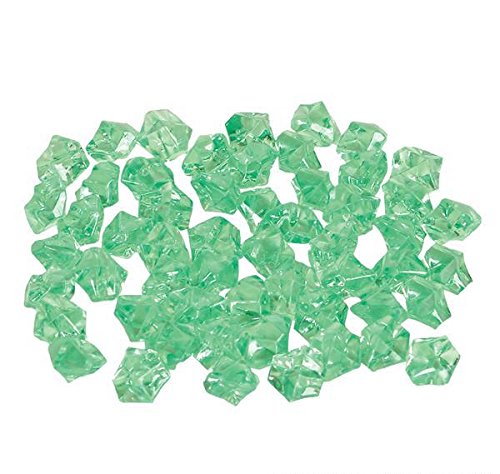 Bulk Lime Green Acrylic Ice Cubes for Cocktails, Drinks & Decor - DollarItemDirect