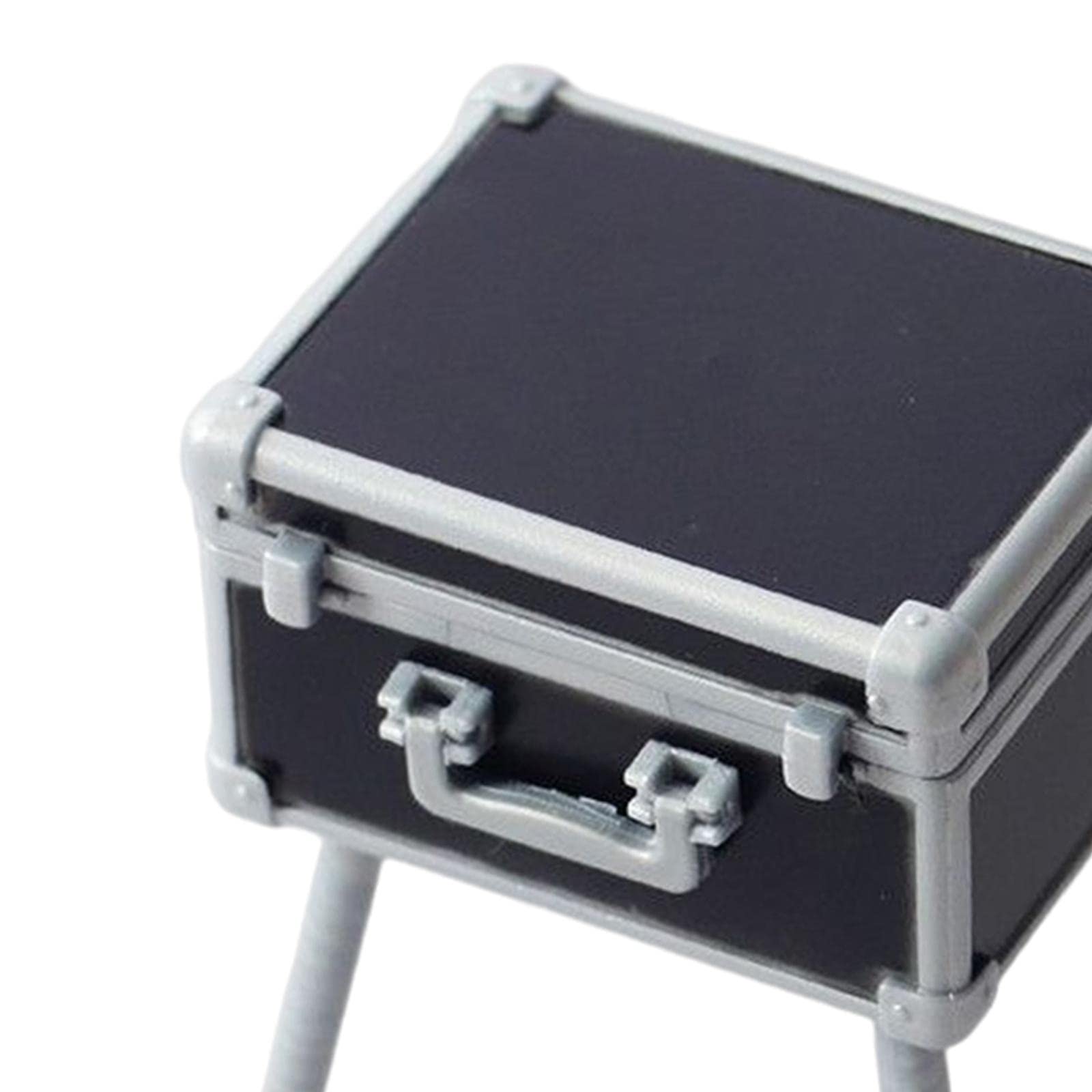 Mini Makeup Case with Mirror & Organizer - Black | Travel & Daily Use