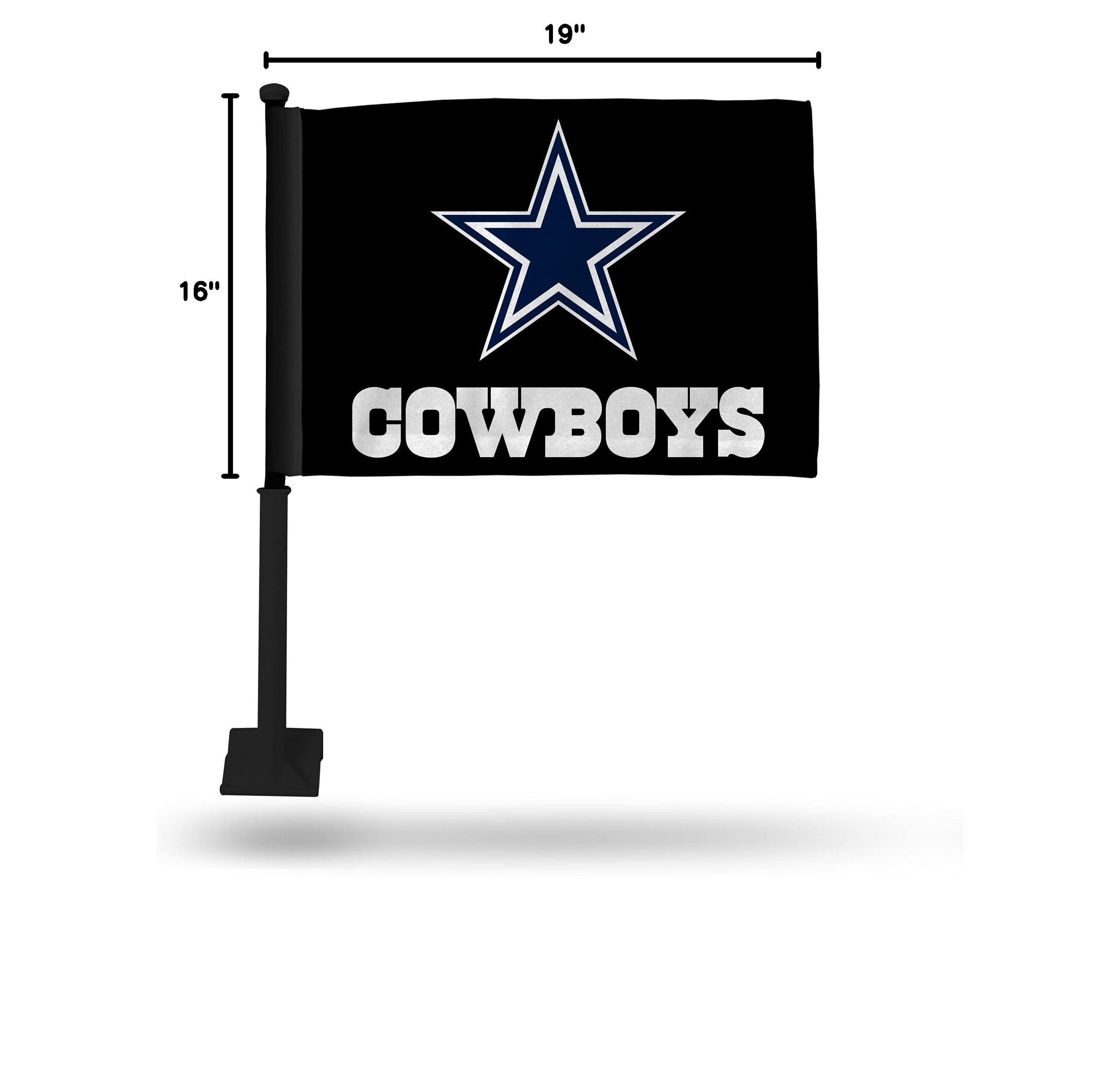 NFL Car Flag Double Sided - Officially Licensed Team Logo Car Accessory for Game Day Tailgating & Road Trips - Perfect for Football Fans & Supporters