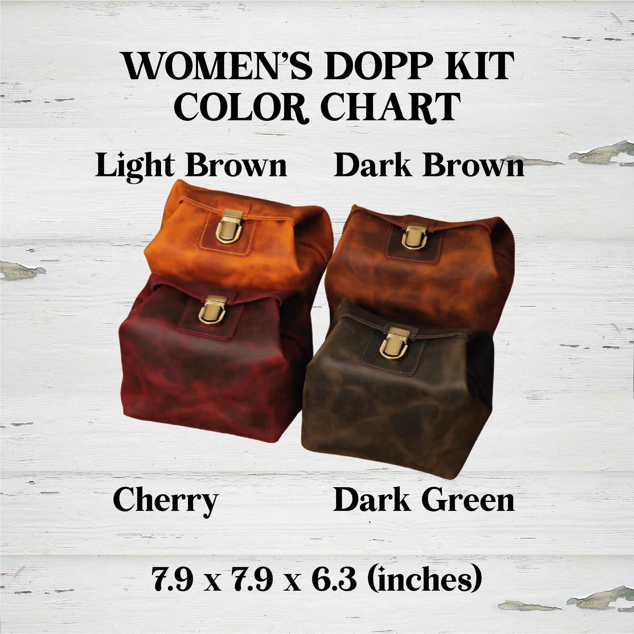 Premium Leather Travel Toiletry Bag for Women - Waterproof Makeup Organizer Pouch with Custom Name (Ideal Gift for Her) - Perfect for Vacation, Business Trips & Gym Essentials Storage
