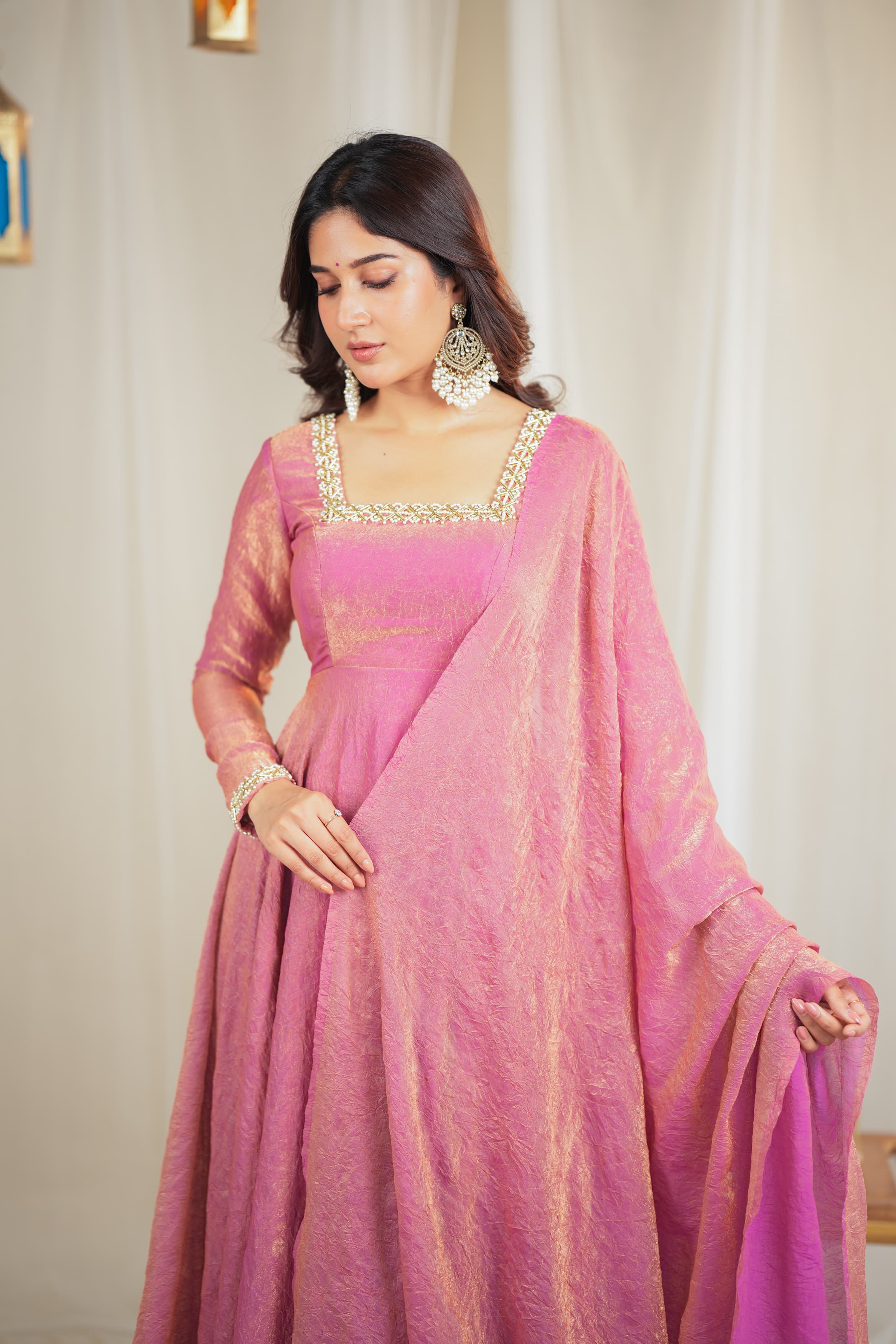 Srushti Designer Drape Wear - Elegant Indian Kurti for Women | Perfect for Festivals, Weddings & Special Occasions | DD615