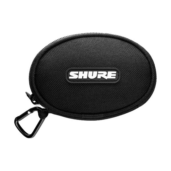 Shure EASCASE Soft Zippered Pouch - Protective Carrying Case for Shure Earphones & Earbuds - Perfect for Travel, Gym & Daily Storage