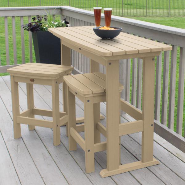 Lehigh 3-Piece Counter Height Balcony Set - Outdoor Patio Furniture for Small Spaces, Bistro Dining, and Apartment Living
