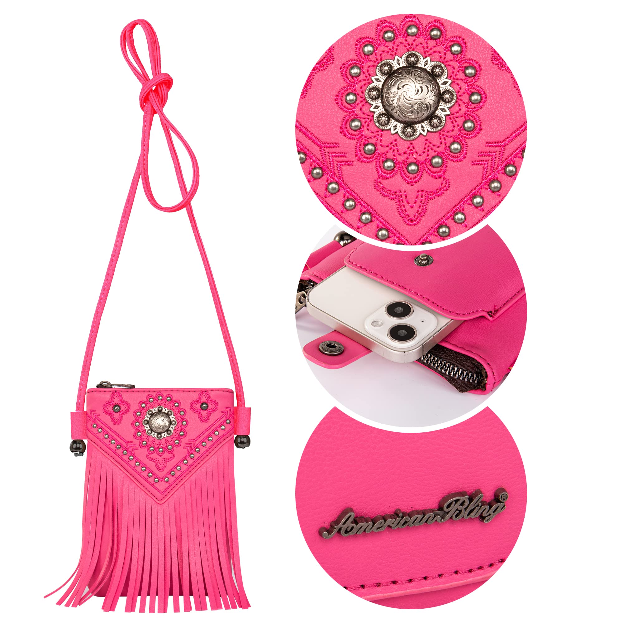 Montana West Small Crossbody Bags for Women - Western Style Leather Phone Purse - Perfect for Travel, Shopping & Daily Use