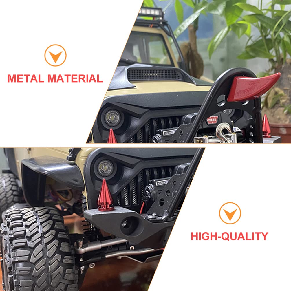 Universal CNC Metal Front & Rear Bumper for RC Cars - Durable Remote Control Car Accessory for Off-Road Racing, Crawling & Bashing - 1 Set Beam Bumper with Enhanced Protection