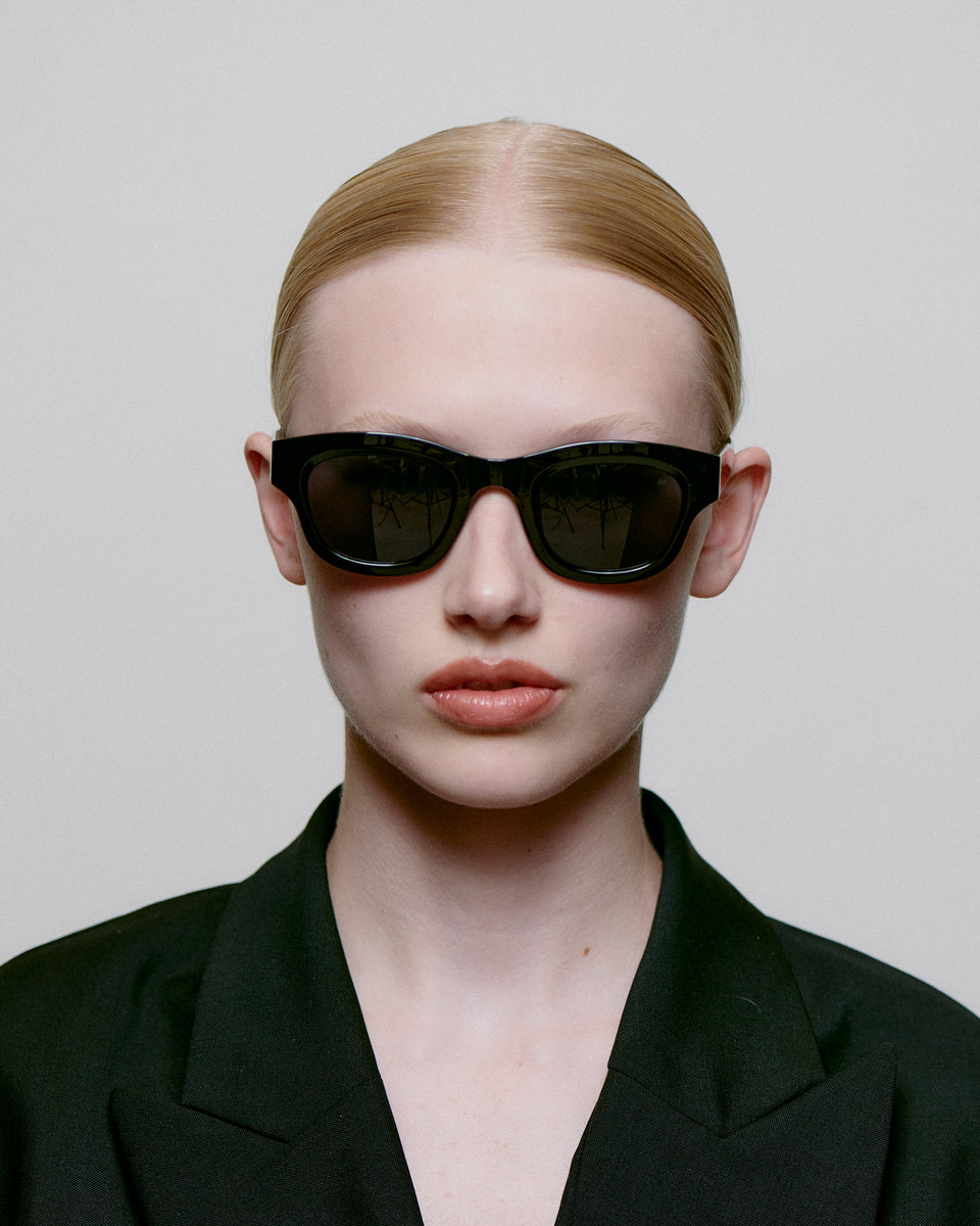 A. Kjaerbede Black Lane Sunglasses - Stylish UV Protection for Outdoor Activities & Driving