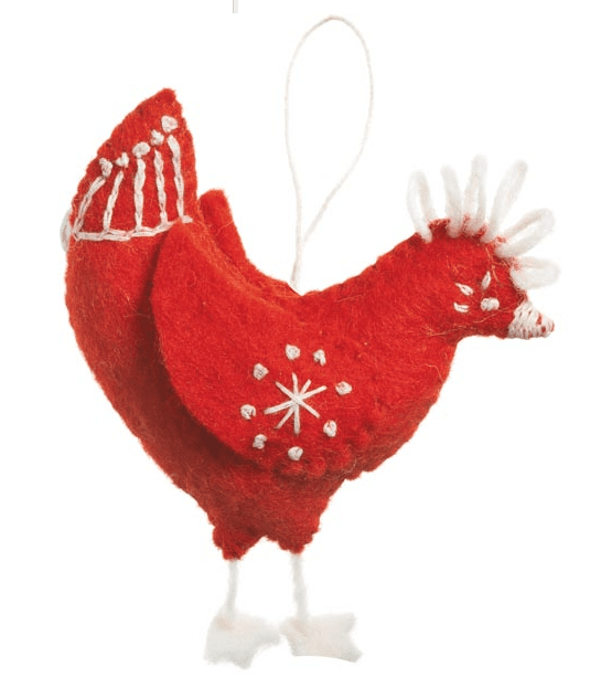 Handmade Hen Ornament - Cute Farmhouse Decor for Kitchen, Garden & Easter - Perfect for Home, Farm & Seasonal Decorations
