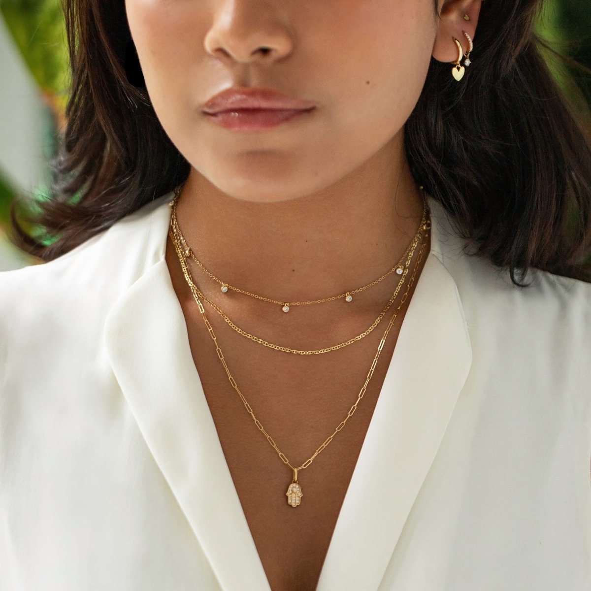 Elegant Tiny Dangle Crystal Necklace for Women - Perfect for Parties, Weddings & Everyday Wear