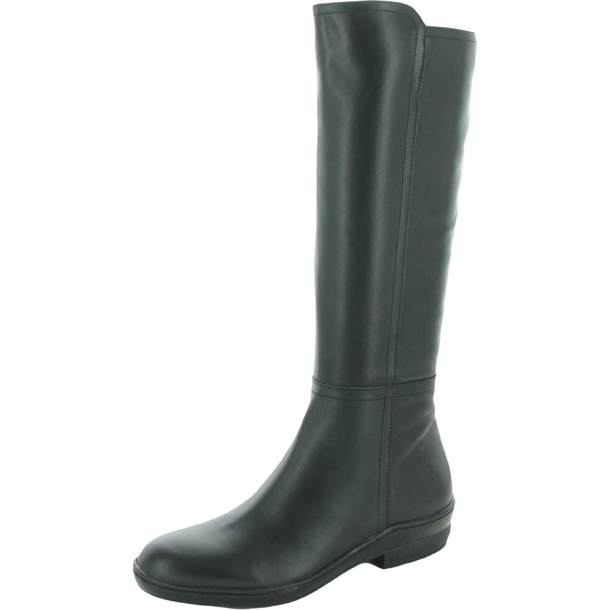 David Tate Women's Petite Leather Block Heel Mid-Calf Boots - Comfortable Ankle Booties for Work, Casual Outfits & Fall Winter Fashion