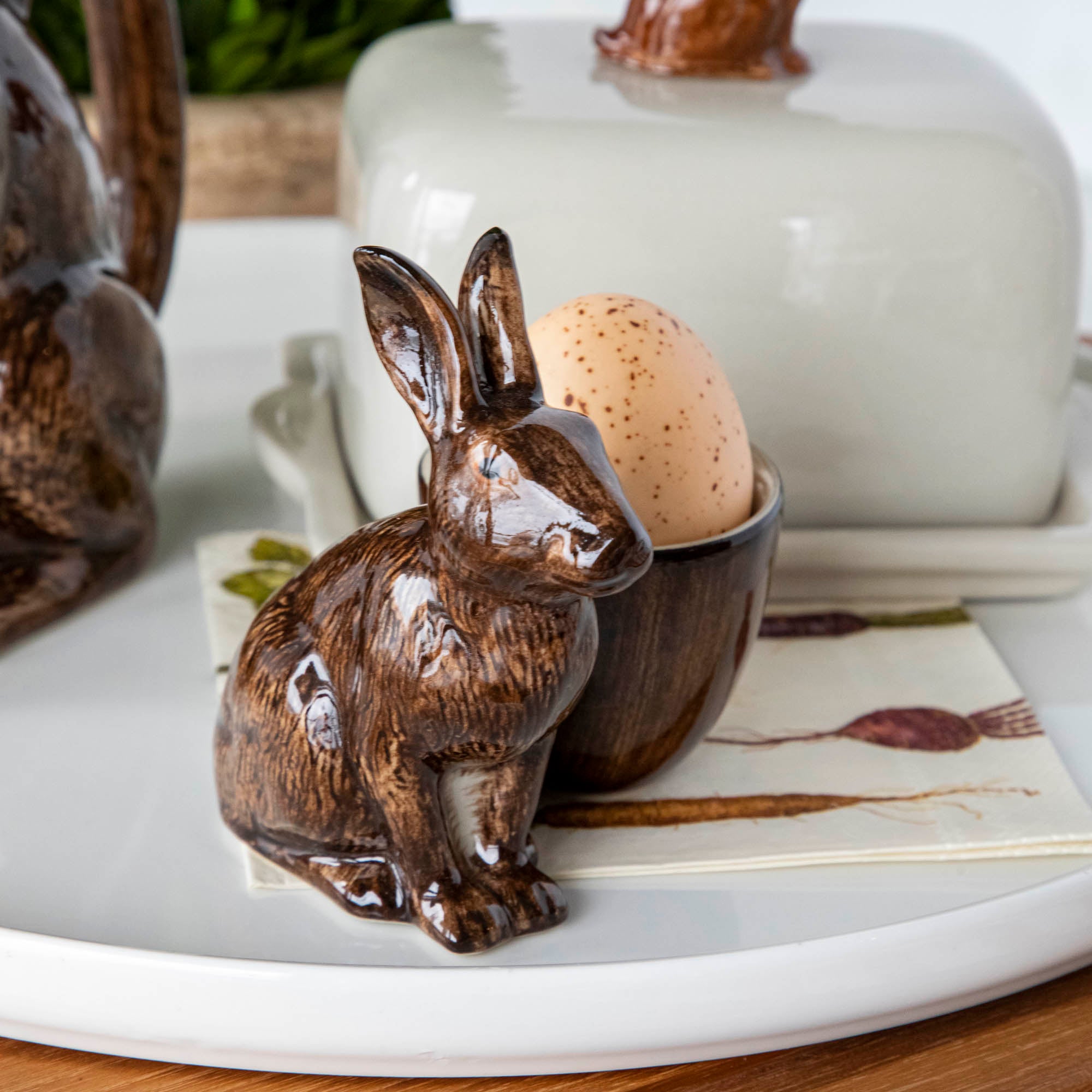 Hare Ceramic Vase - Elegant Handmade Home Decor for Living Room, Bedroom & Office - Perfect for Flowers, Plants & Decorative Centerpieces