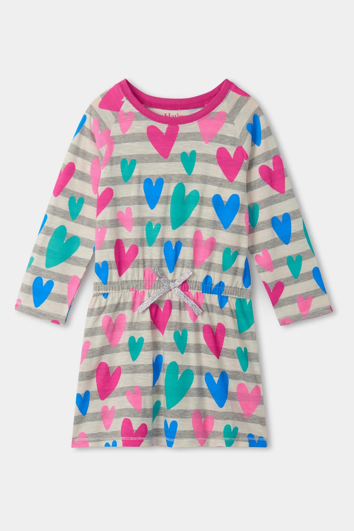 Girls' Dress with Lovey Hearts Print by Hatley | Cute & Comfortable Outfit for Playdates, Parties & Everyday Wear