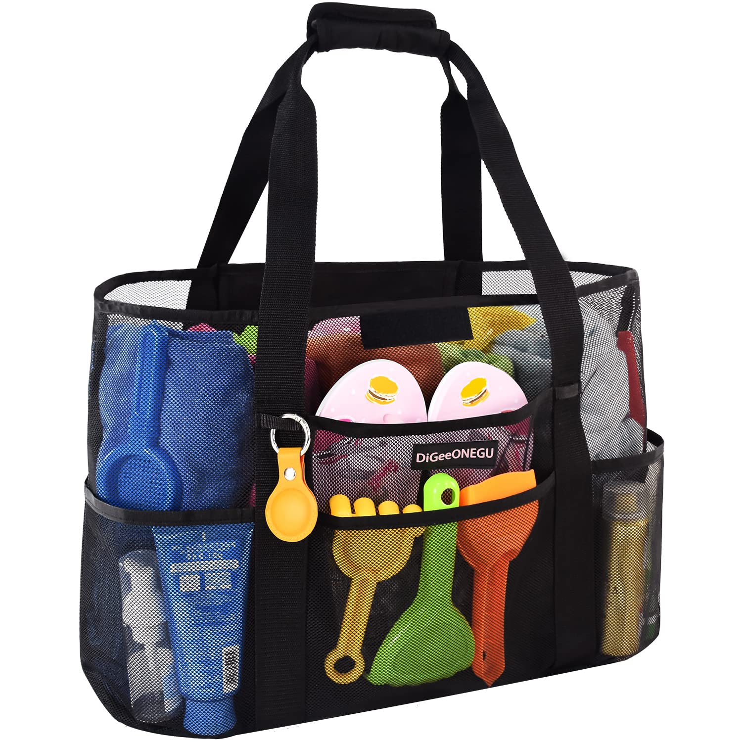 Extra Large Mesh Beach Bag - XL Toy Tote & Pool Picnic Bag with Oversized Pockets, Comfortable Straps, Odor-Free | Perfect for Beach Trips, Swimming Pool, Park Outings & Family Travel