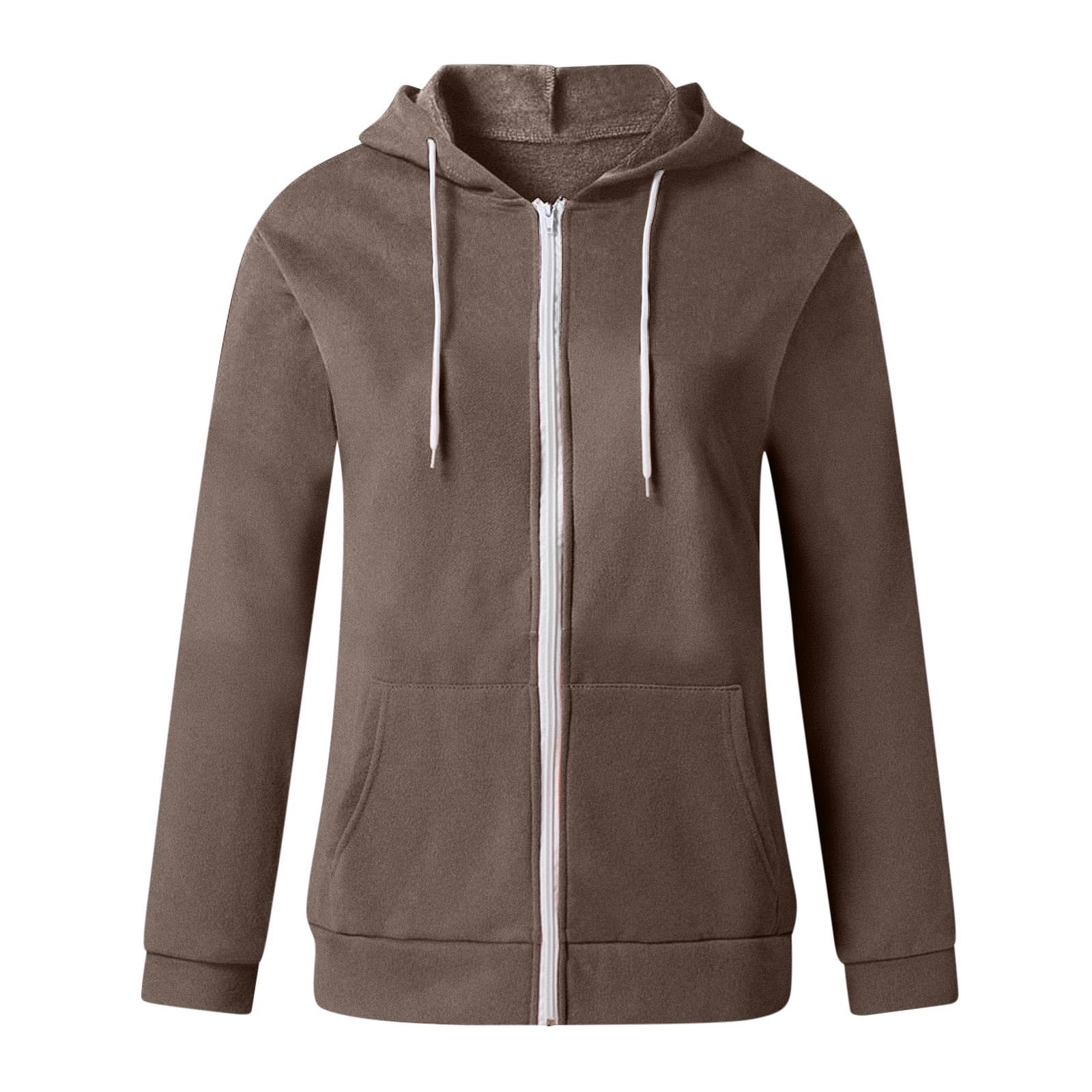 Yihaojia Women's Active Long Sleeve Zip Up Hoodie with Pocket - Athletic Hooded Sweatshirt Jacket for Running, Gym & Outdoor Activities | Prime Deals