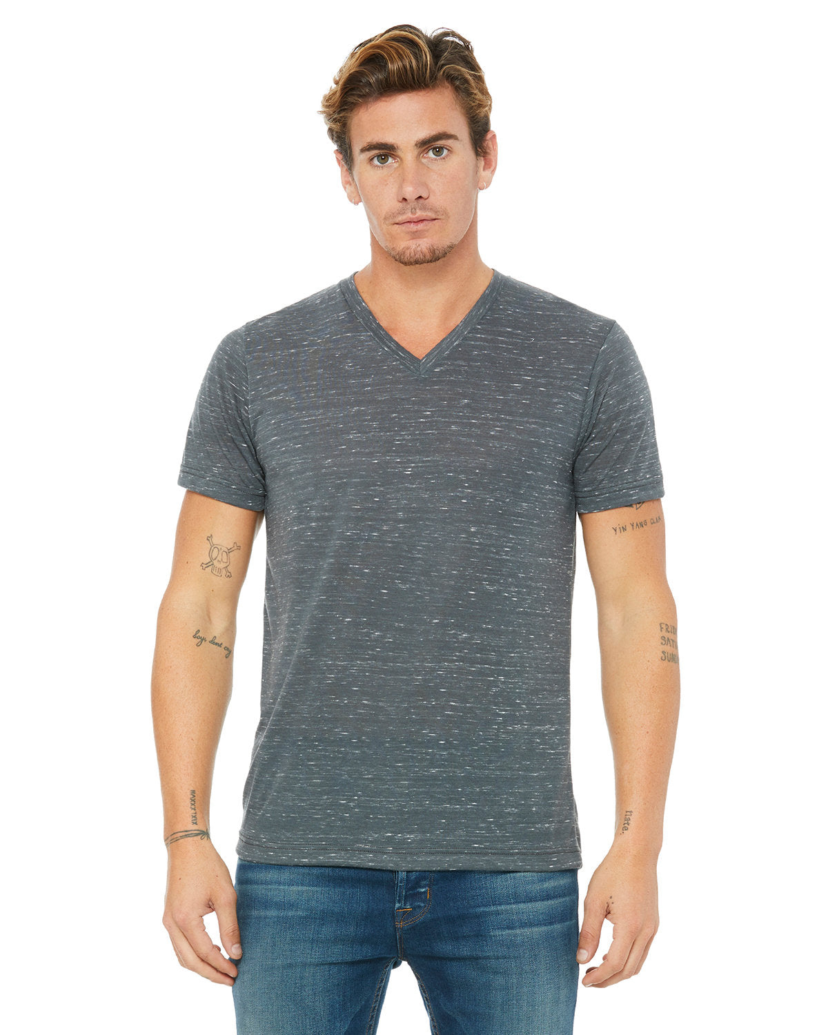 Bella + Canvas 3005 Unisex Jersey Short Sleeve V-Neck T-Shirt - Soft Cotton Tee for Men & Women - Perfect for Casual Wear, Screen Printing & Everyday Outfits