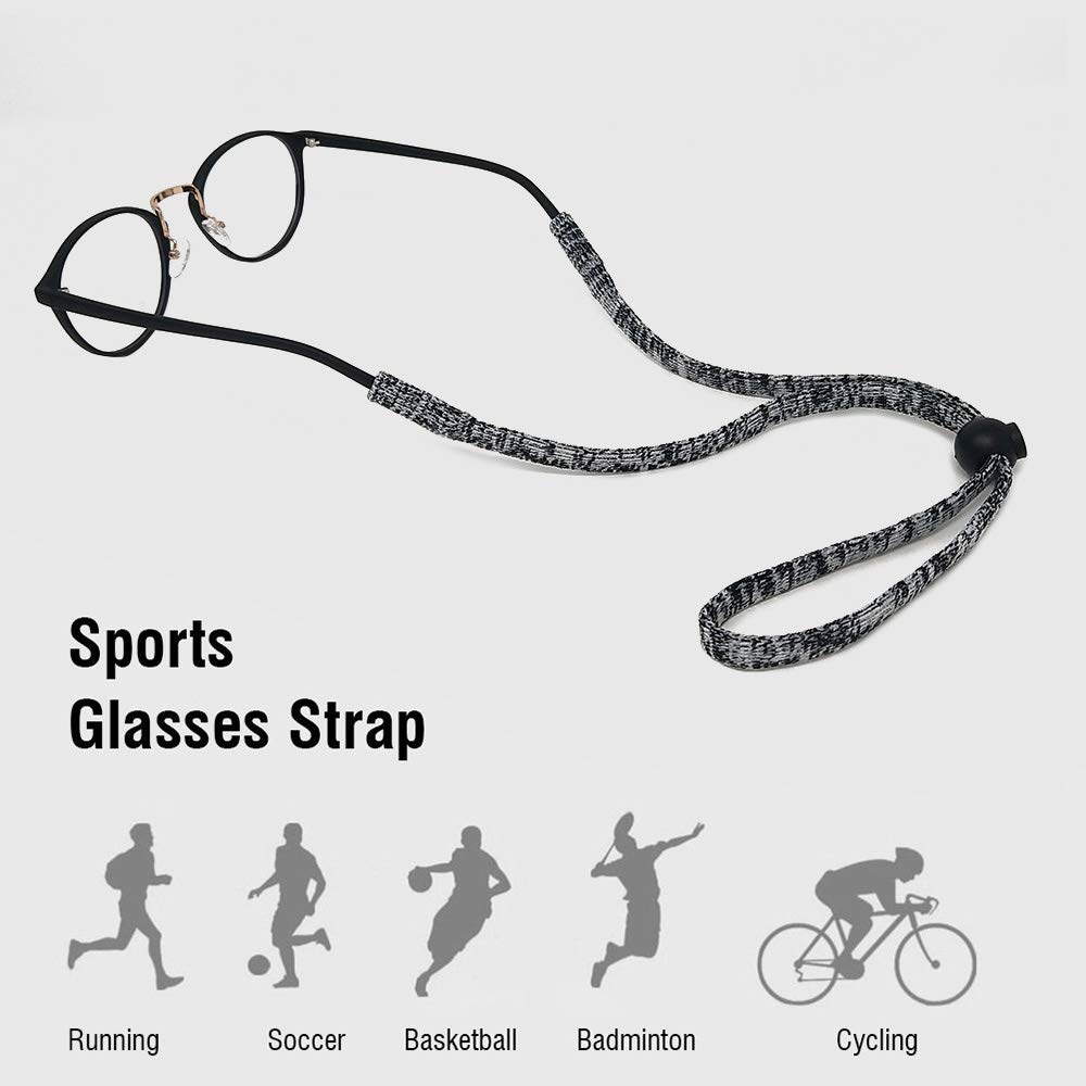 LUFF Anti-Slip Glasses Chain - Adjustable Sports Eyewear Strap with Soft Skin-Friendly Nylon | Secure Fit for Running, Cycling & Outdoor Activities | Glasses Retainer for Active Lifestyles