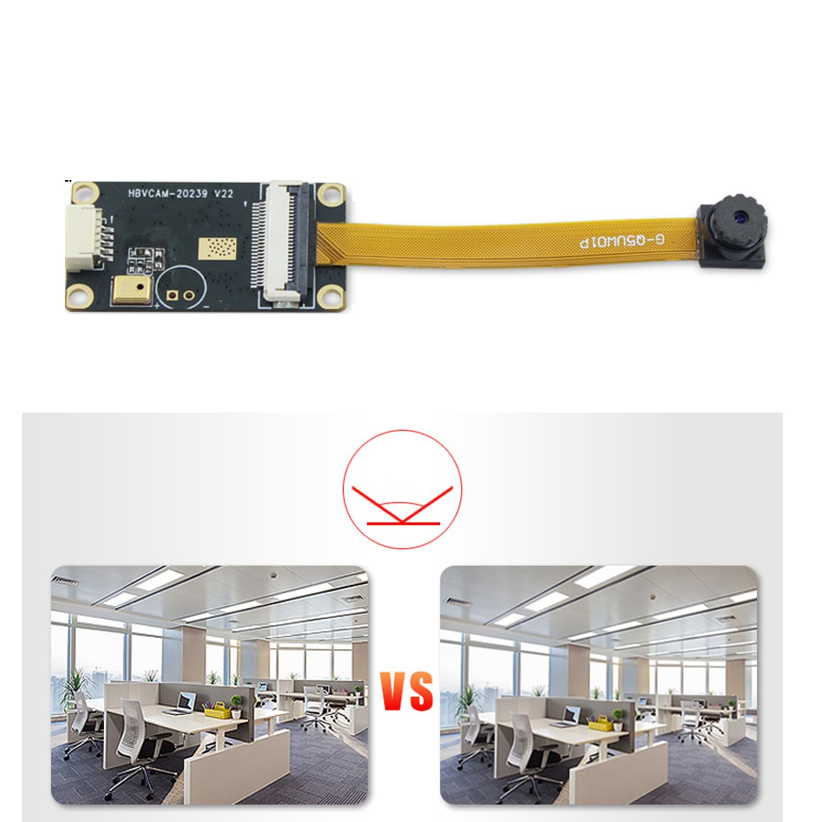 Antianzhizhuang USB Camera Lens Assembly OV5640 5MP Video Camera Module - 2592x1944 Resolution, Plug & Play USB FreeDriver Board for PC, Laptop, Raspberry Pi, Security & DIY Projects