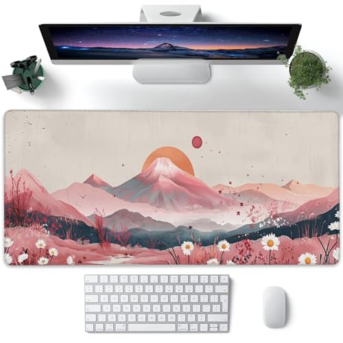 Watercolor Abstract Mountains Landscape