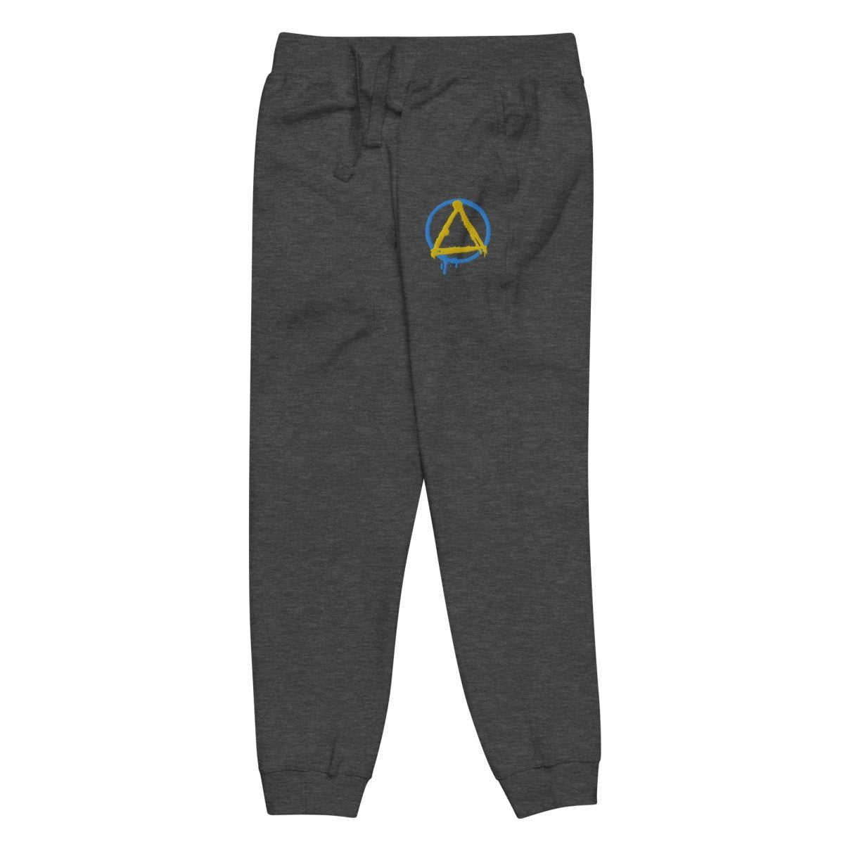 Unisex Fleece Sweatpants with Graffiti Sobriety Symbol - Comfortable Lounge Pants for Yoga, Gym & Casual Wear