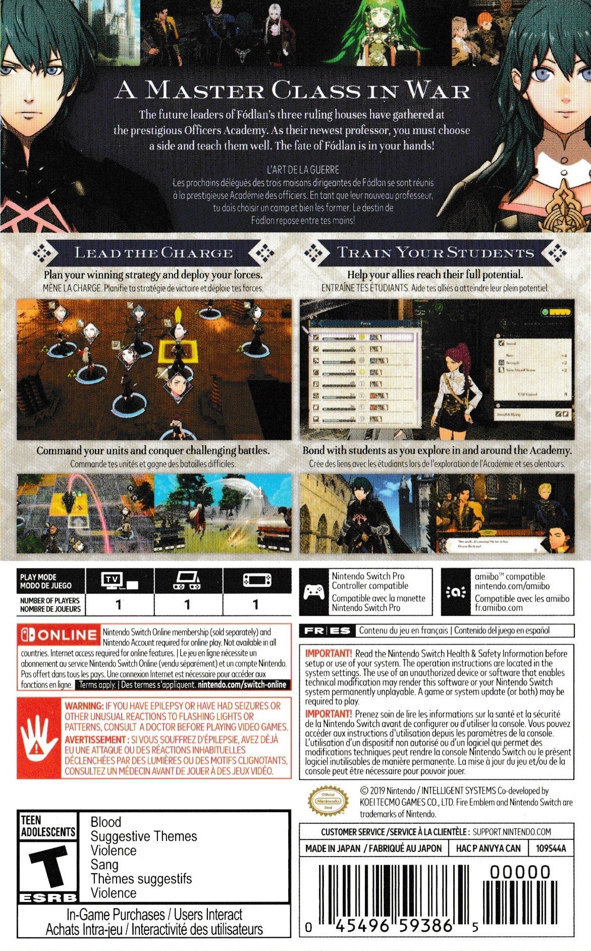 Fire Emblem: Three Houses - Nintendo Switch Game | Tactical RPG Adventure | Perfect for Strategy Gamers & Anime Fans | Play at Home or On-the-Go