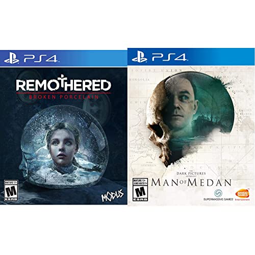 Remothered: Broken Porcelain & The Dark Pictures Anthology: Man of Medan - PS4 Games Bundle | Horror Survival Adventure for PlayStation 4 | Perfect for Thriller Fans & Co-op Gameplay Nights