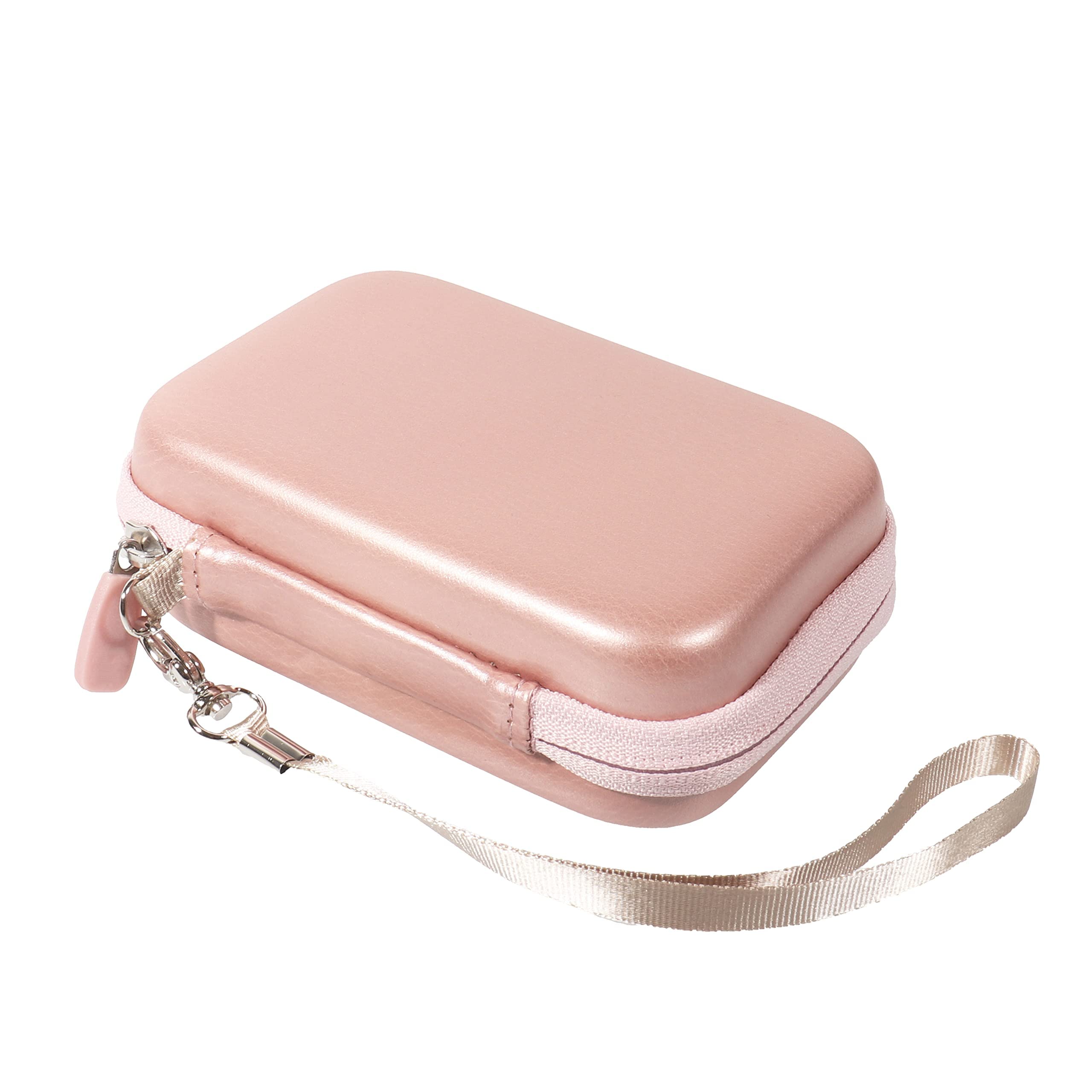 CaseSack Wireless Foldable Charger Case - Compatible with MagSafe, UCOMX Nano, MURPISO, RTOPS, Ankilo & Criacr Magnetic Chargers | Rose Gold | Portable 3-in-1 Charging Station for iPhone, AirPods & Apple Watch | Perfect for Travel, Office & Home Use