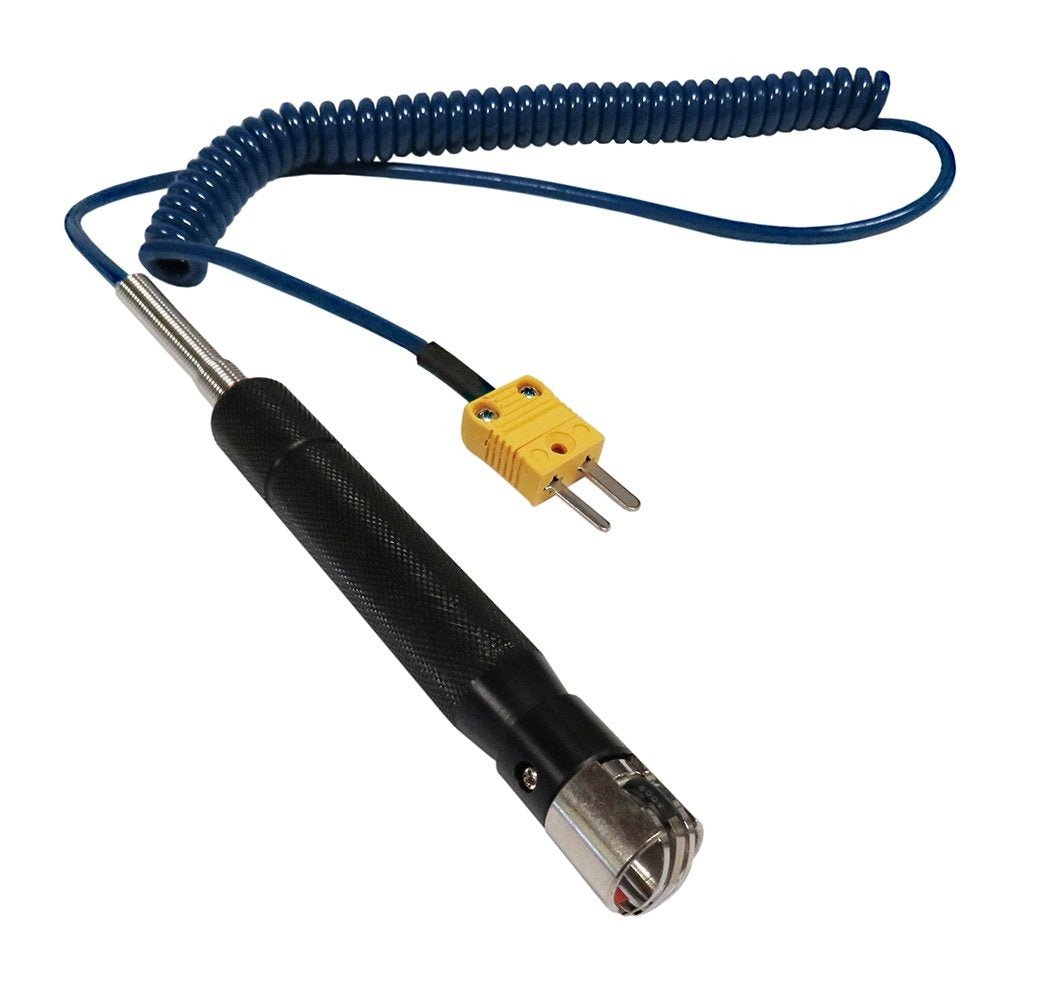 High Accuracy Type K Surface Thermometer Probe - Digital Temperature Sensor for Cooking, HVAC, and Industrial Use