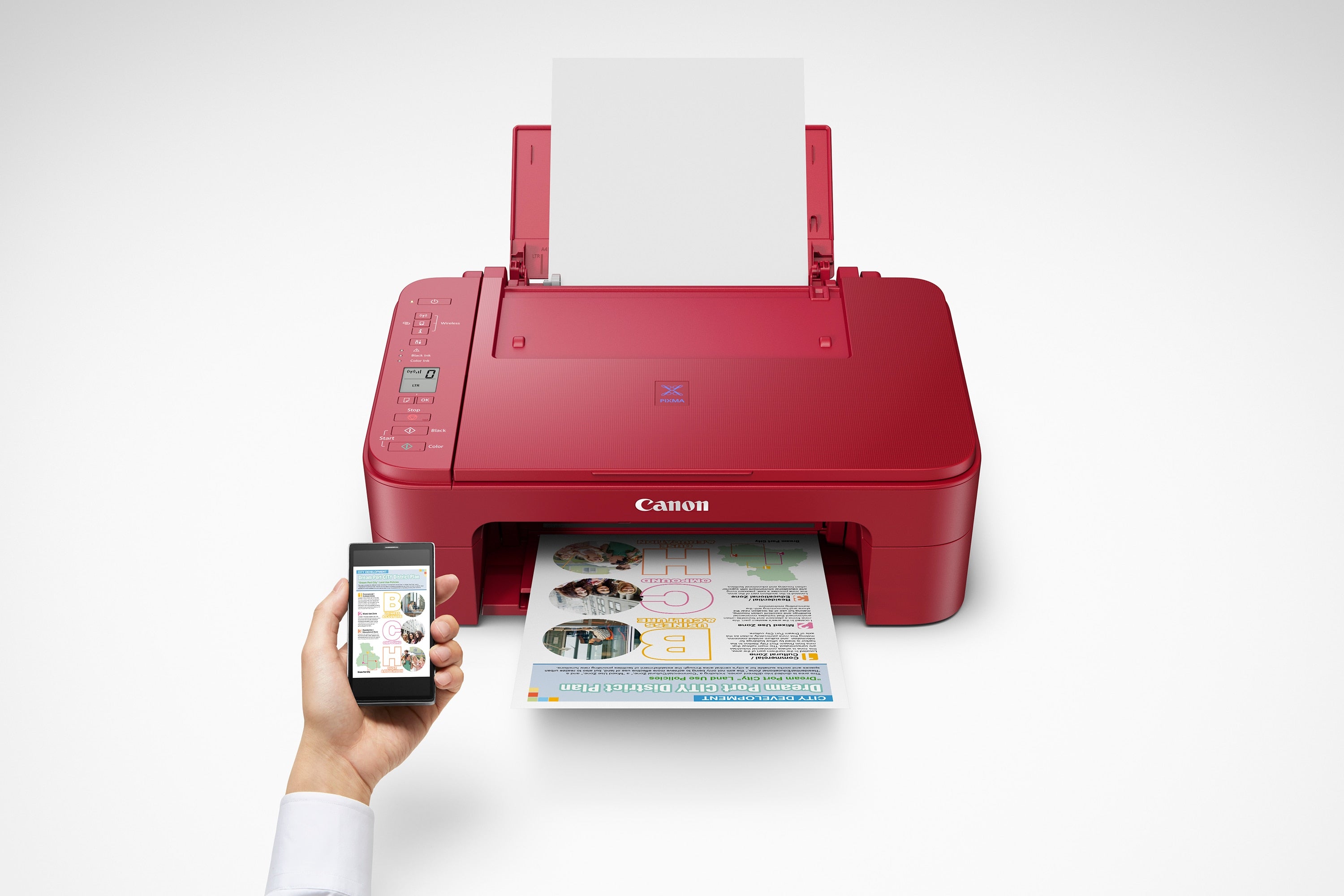 Canon PIXMA E3370 Wireless All-in-One Printer for Home & Office - Print, Scan, Copy | Compact Design for Small Spaces | Perfect for Documents, Photos & School Projects