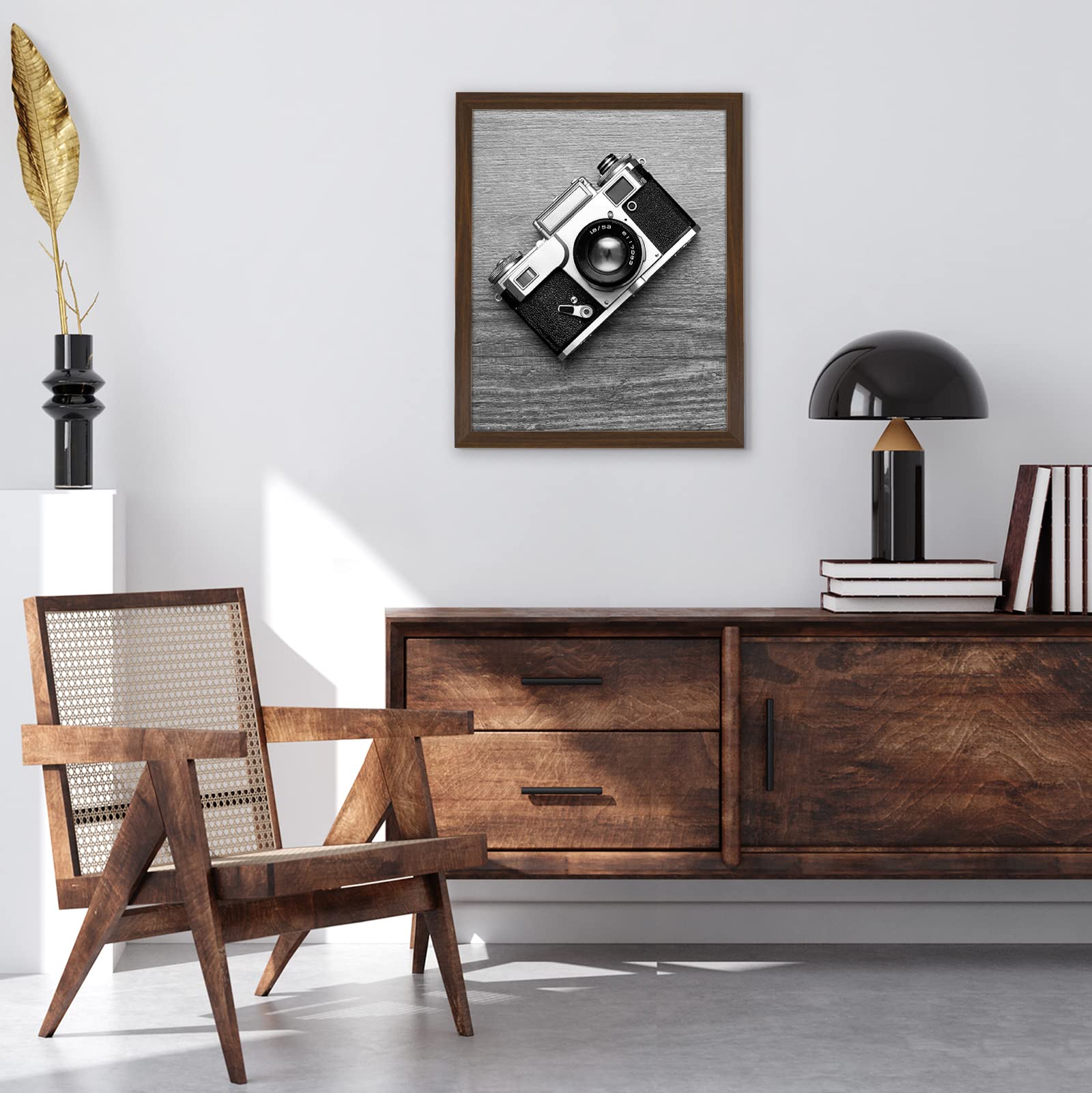 Americanflat 16x20 Wood Picture Frame - Walnut for Wall Display