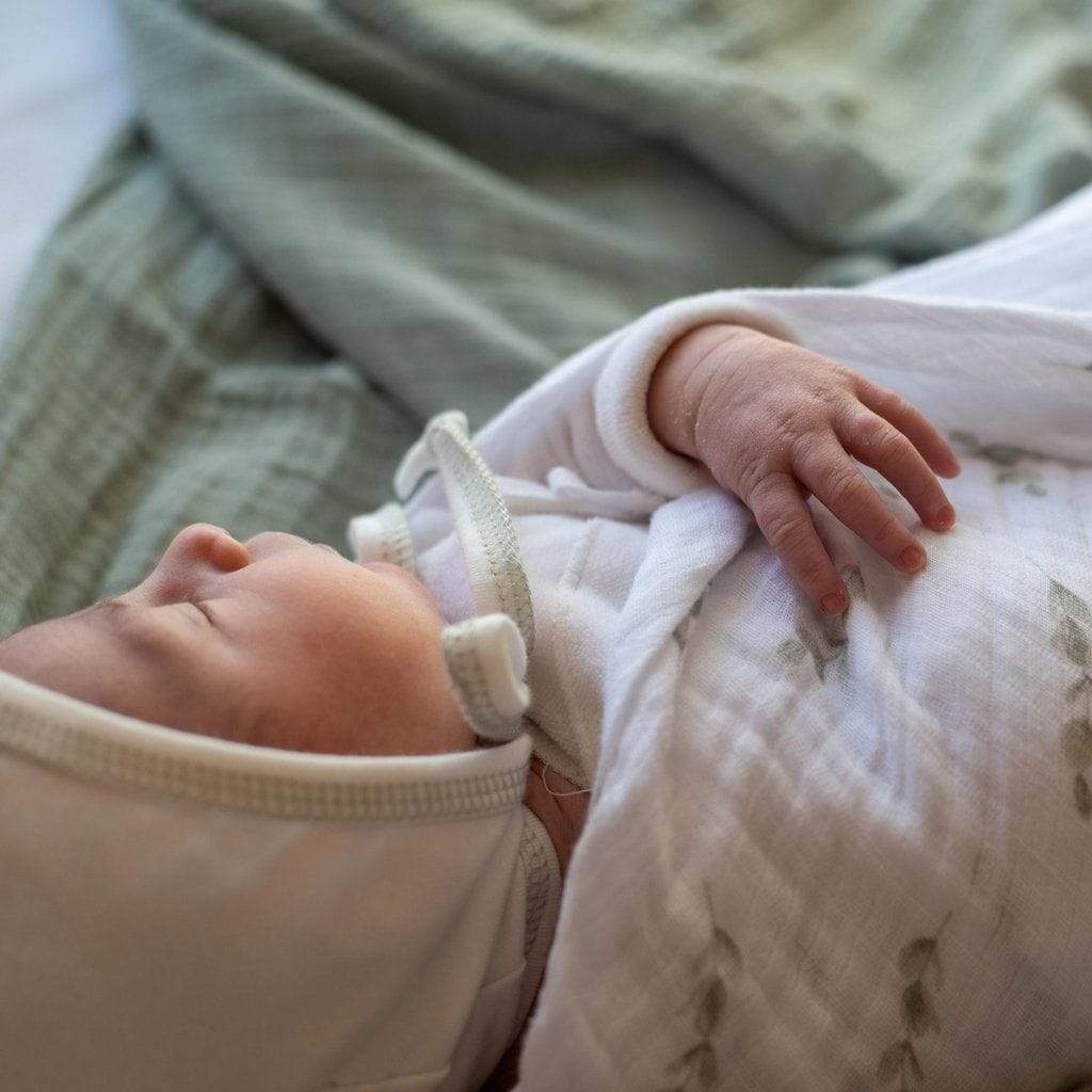 Ely's&Co. 100% Cotton Muslin Swaddle Blankets for Babies (2 Pack) - Soft & Breathable for Newborn Swaddling, Nursing Cover, Stroller Blanket