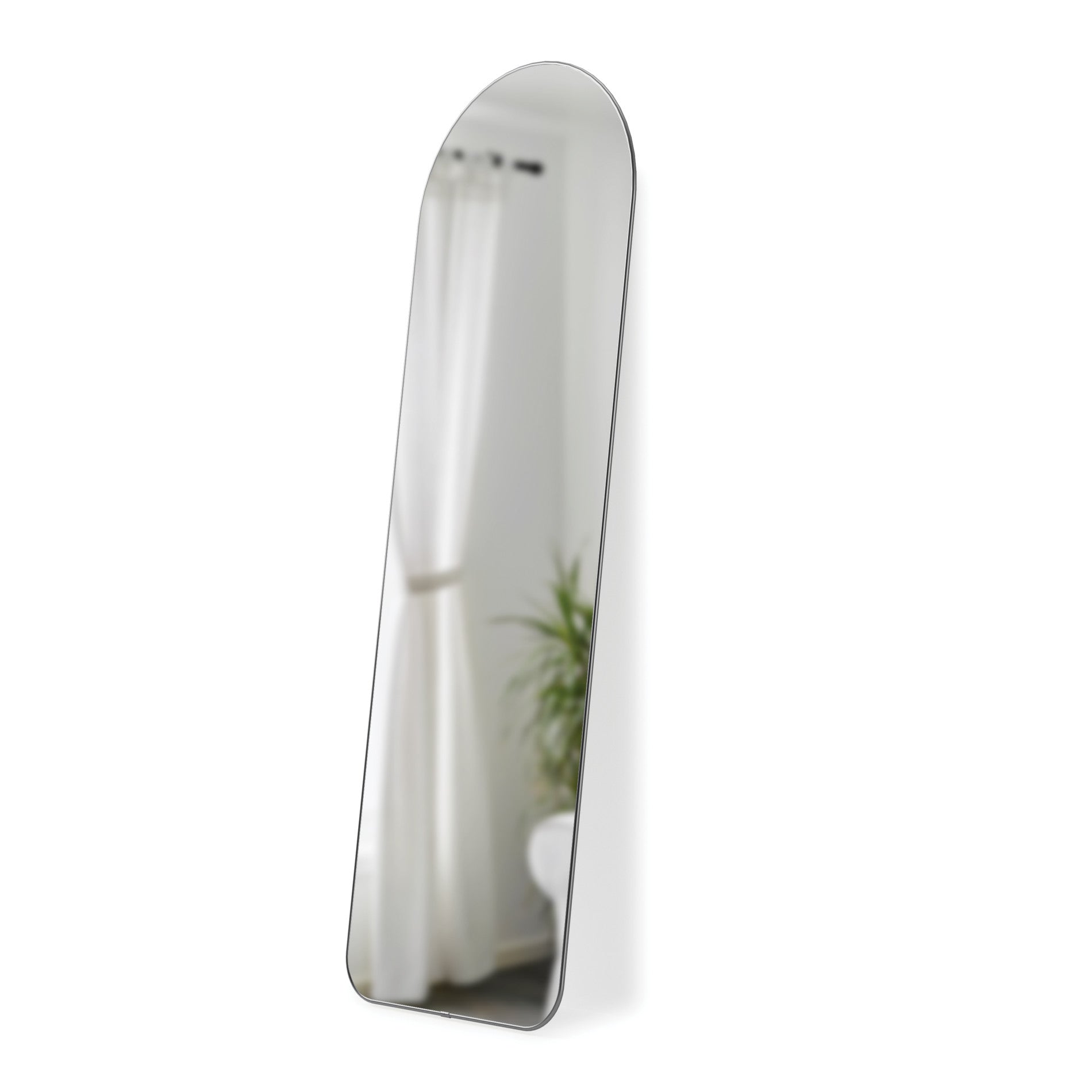 Hubba Arched Leaning Full Length Mirror - Modern Wall Mirror for Bedroom, Living Room & Entryway - Elegant Home Decor & Functional Vanity Mirror