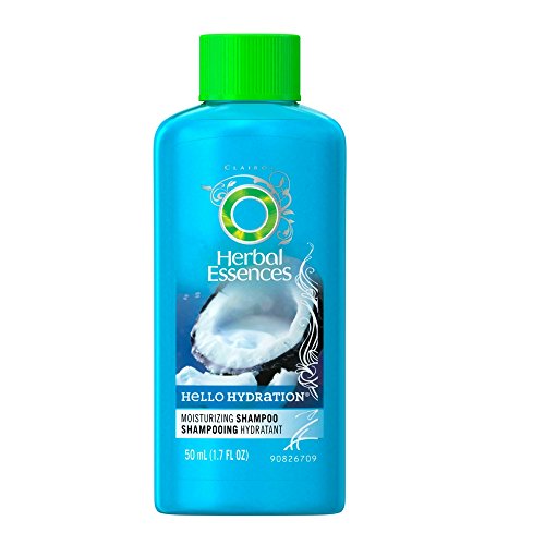 Herbal Essence Hello Hydration Moisturizing Shampoo for Dry Hair - 1.7oz Travel Size Bottle - Sulfate Free & Paraben Free - Perfect for Vacation, Gym & On-the-Go Hair Care
