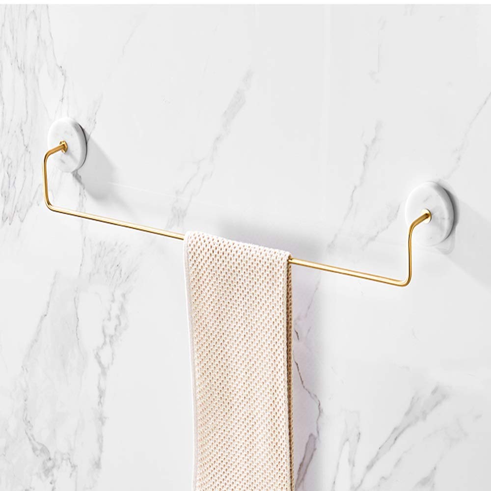 Nordic Style Marble Bathroom Towel Rack - Rustproof & Easy to Install - Perfect for Modern Bathrooms, Spas, and Luxury Home Decor (Size: Standard)